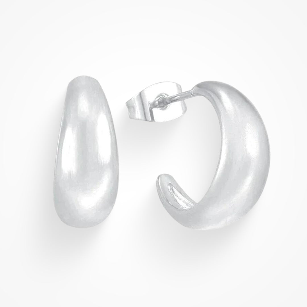 Elegant Lightweight Hoop Earrings Glow For Evening Looks