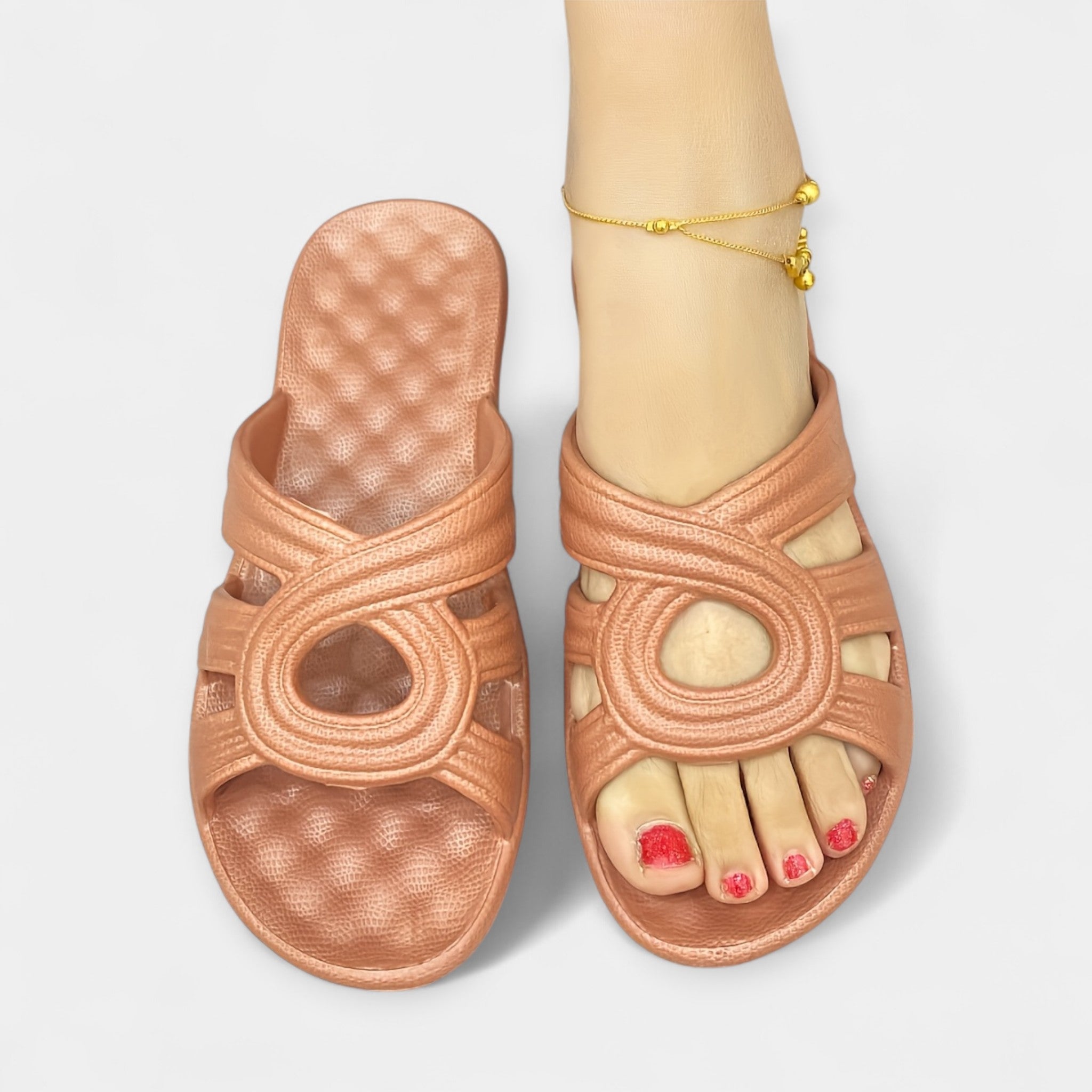 Summer Slip On Platform Sandals Open Toe Back Strap