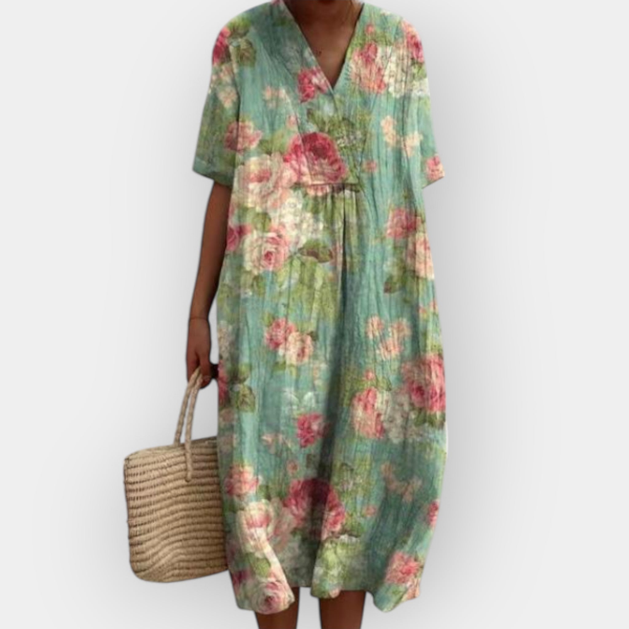 Floral Summer Dress for Warm Days Lightweight Breathable