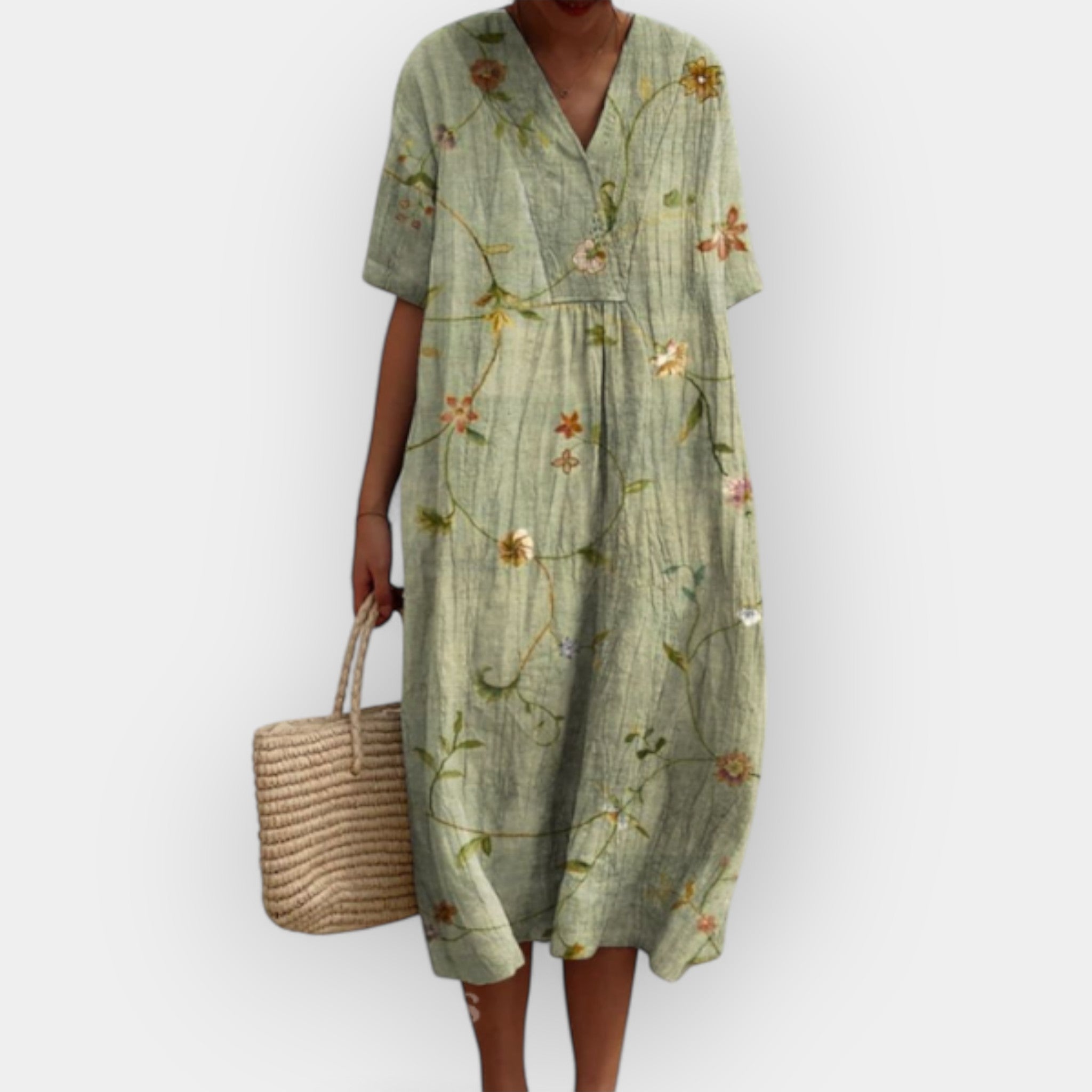 Floral Summer Dress for Warm Days Lightweight Breathable