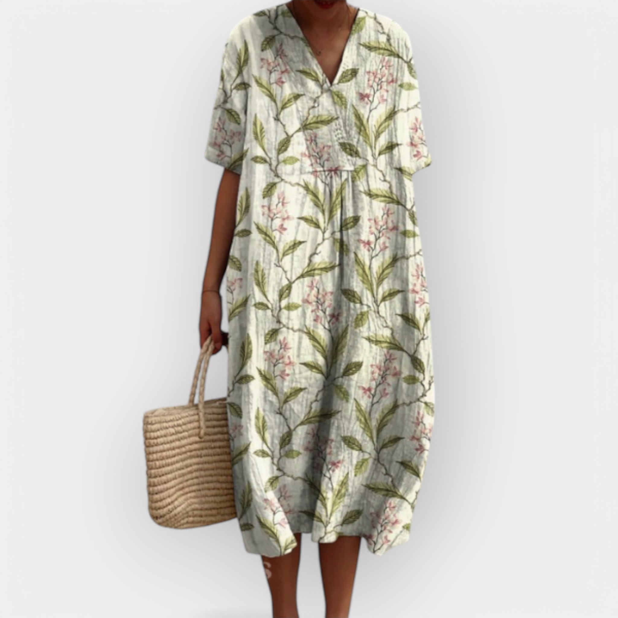 Floral Summer Dress for Warm Days Lightweight Breathable