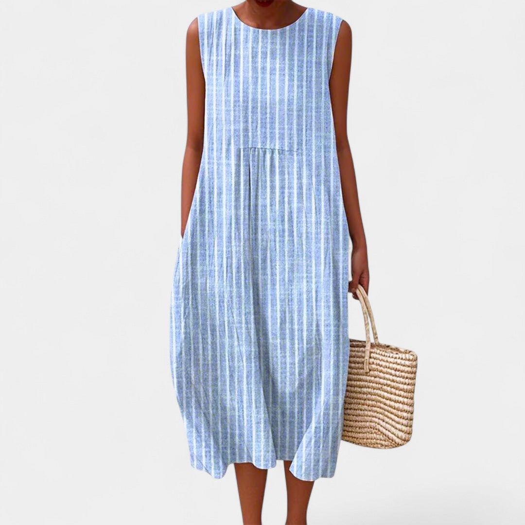 Angeliki Lightweight Cotton Dress for Timeless Elegance