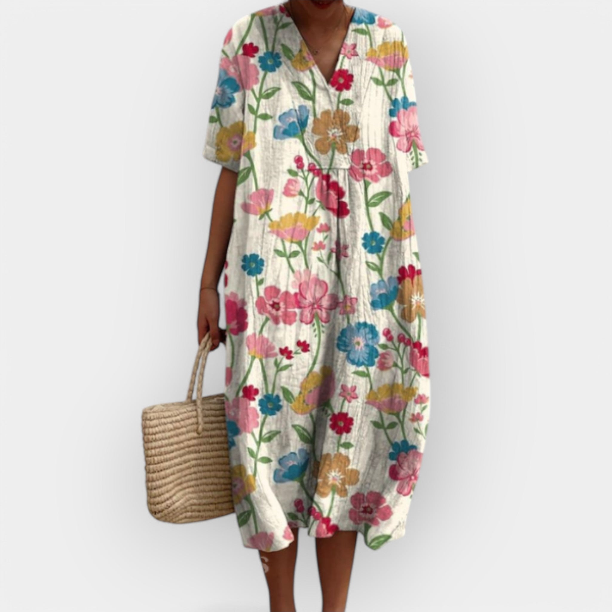 Floral Summer Dress for Warm Days Lightweight Breathable