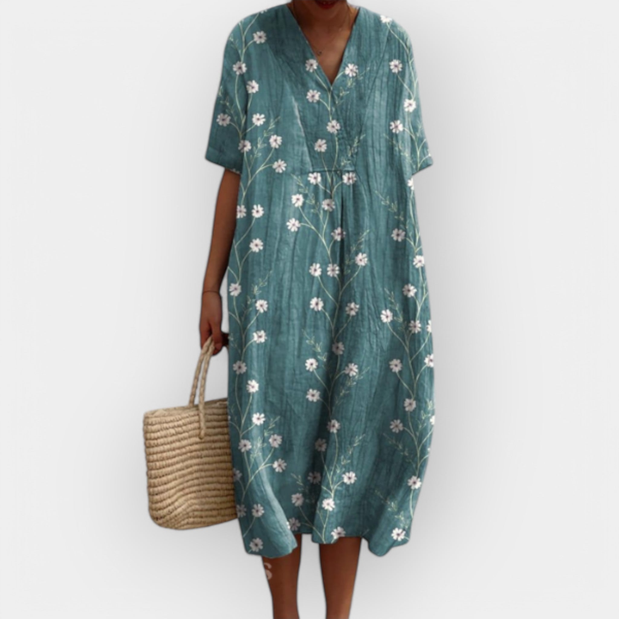 Floral Summer Dress for Warm Days Lightweight Breathable