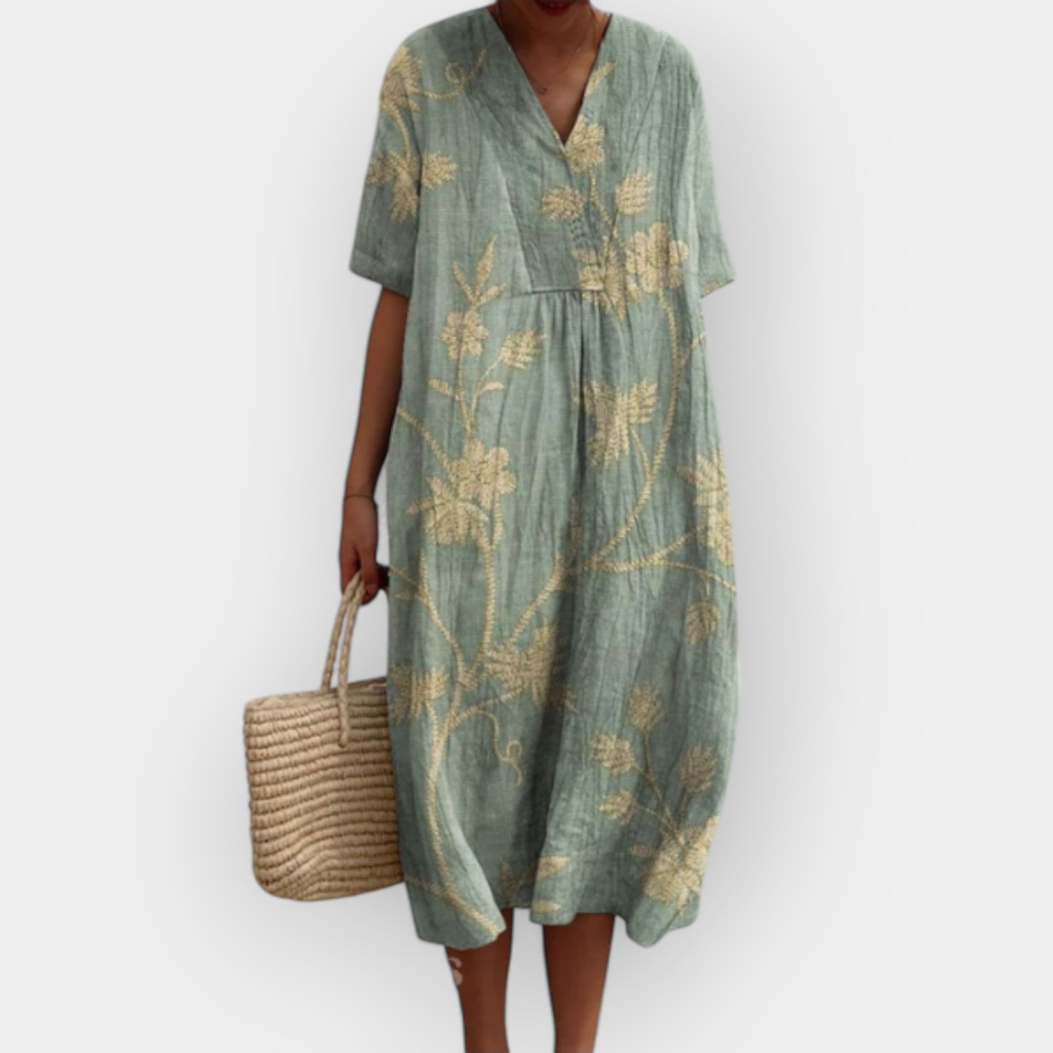 Floral Summer Dress for Warm Days Lightweight Breathable