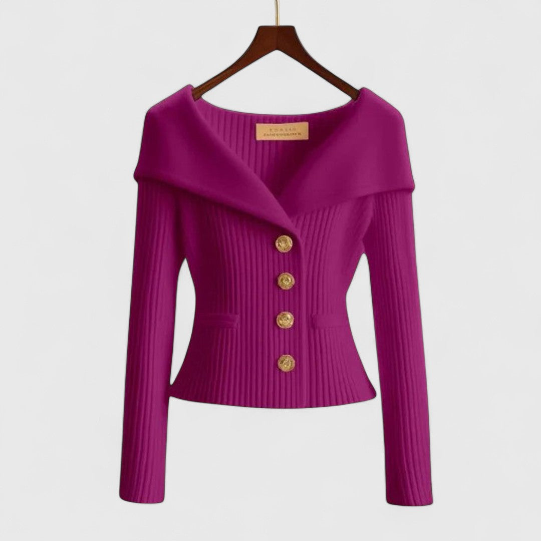 Anne - Elegant Cardigan With Timeless Comfort