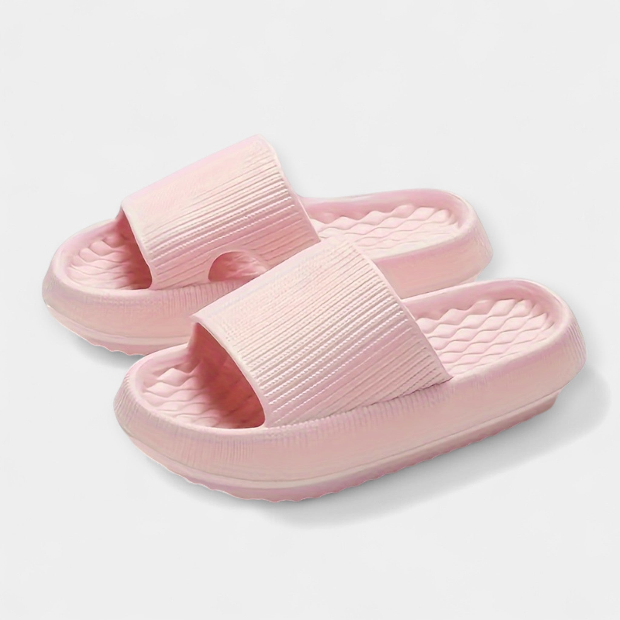 Summer Slip On Sandals With Thick Insole For Comfort