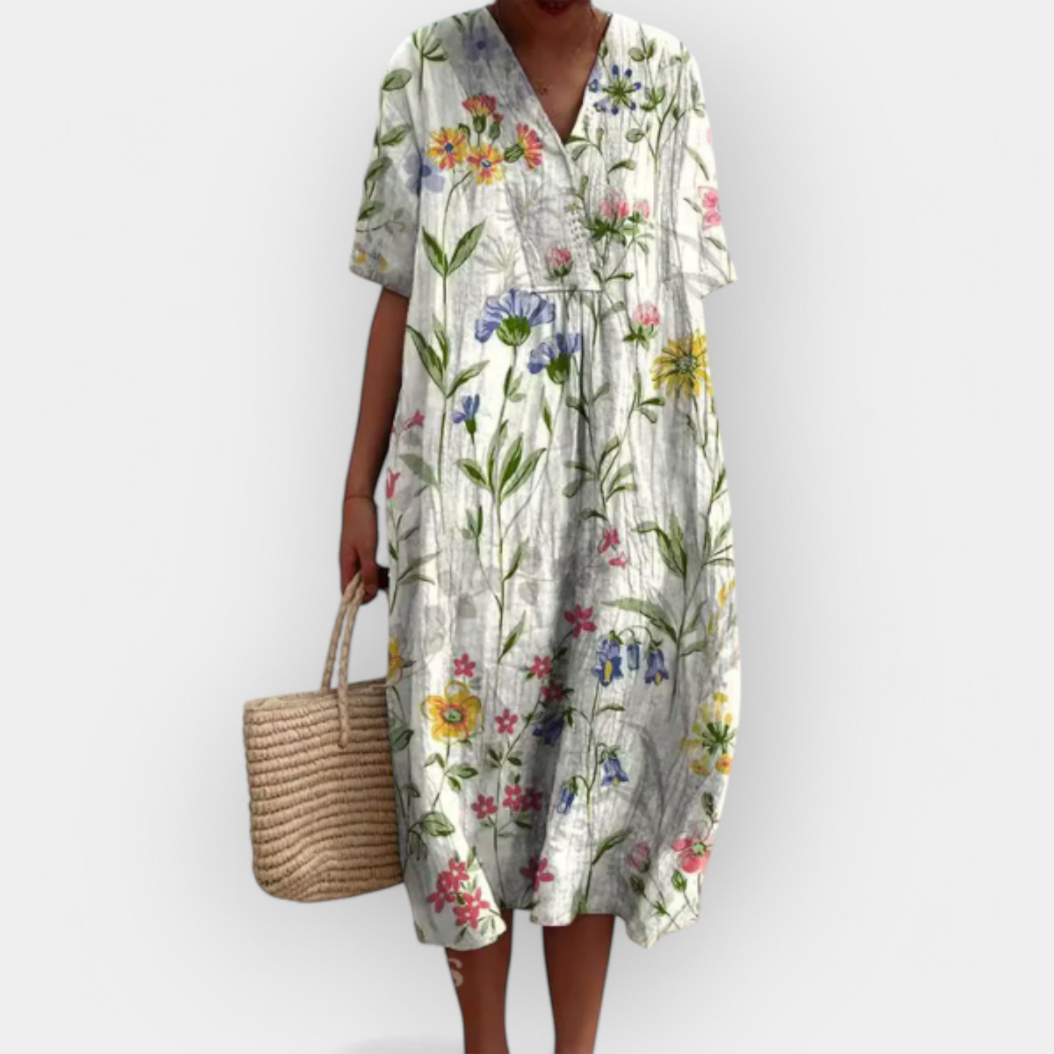 Floral Summer Dress for Warm Days Lightweight Breathable