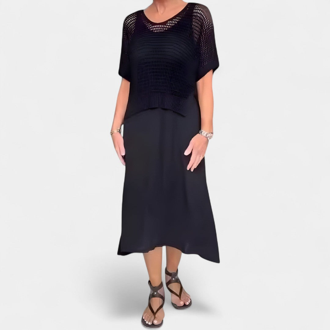 Alice Summer Dress With Knitted Bodice And Airy Skirt