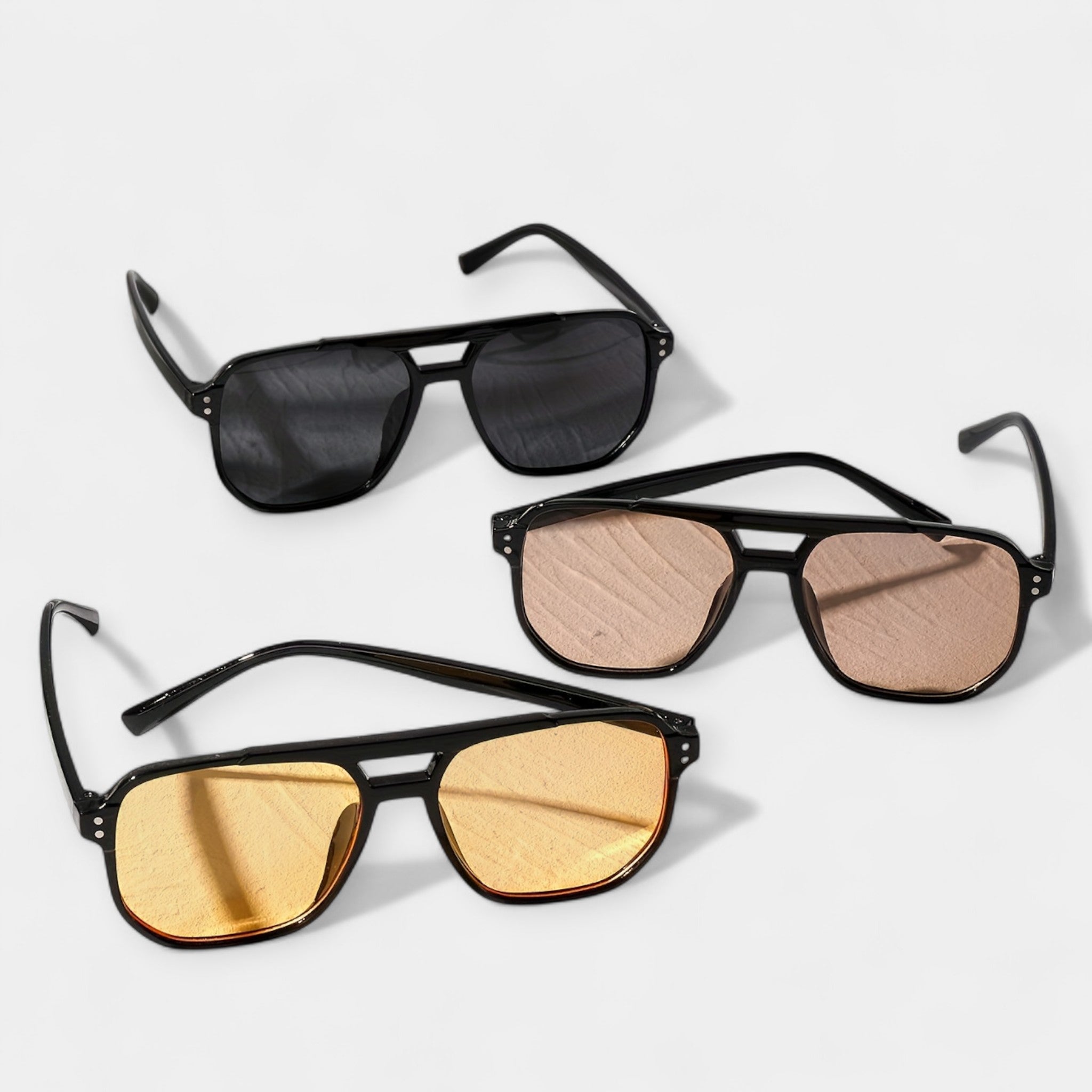 Square Glasses Rivet Style Unisex Fashion Eyewear Range