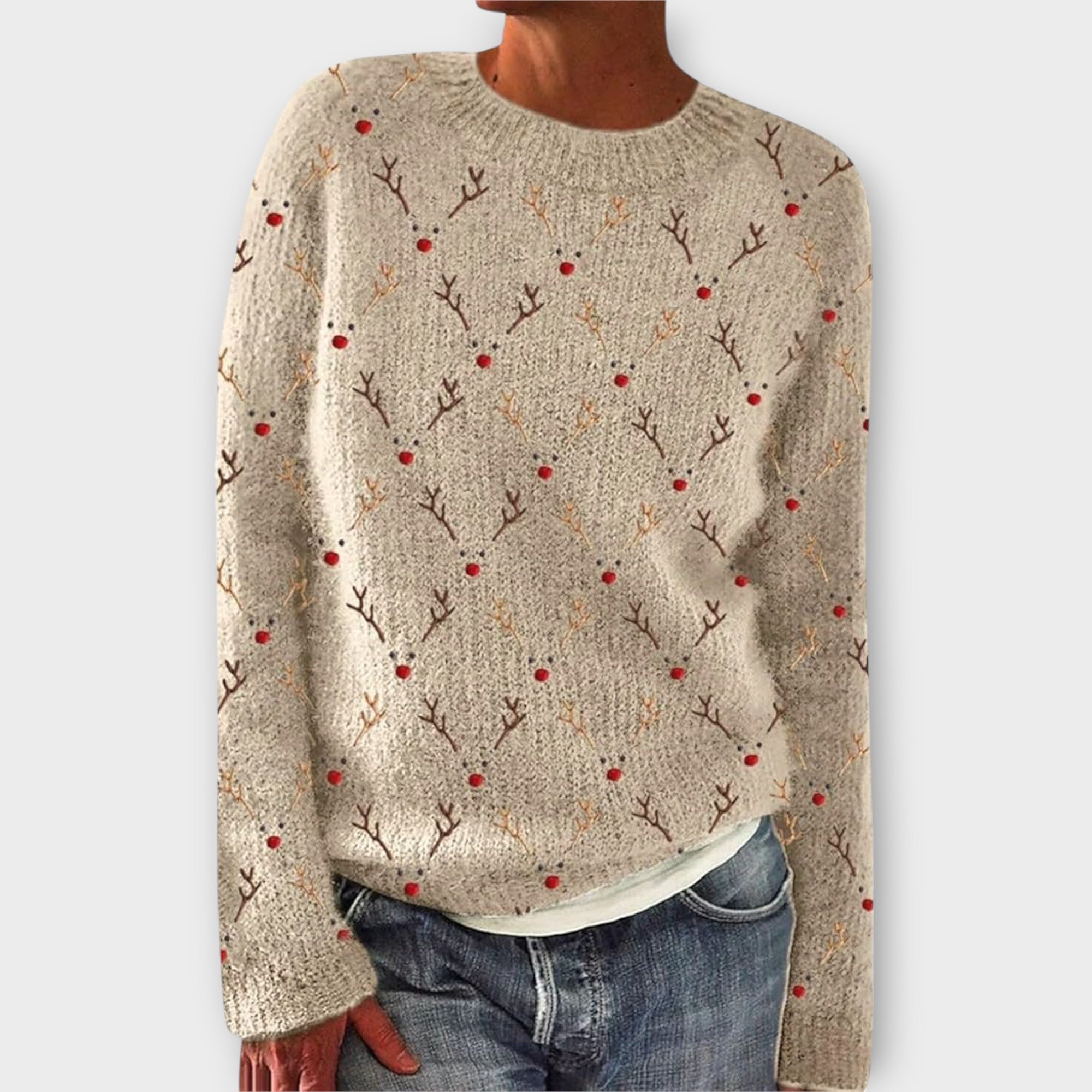 Simone Cozy Christmas Jumper For Women Warm Knitwear