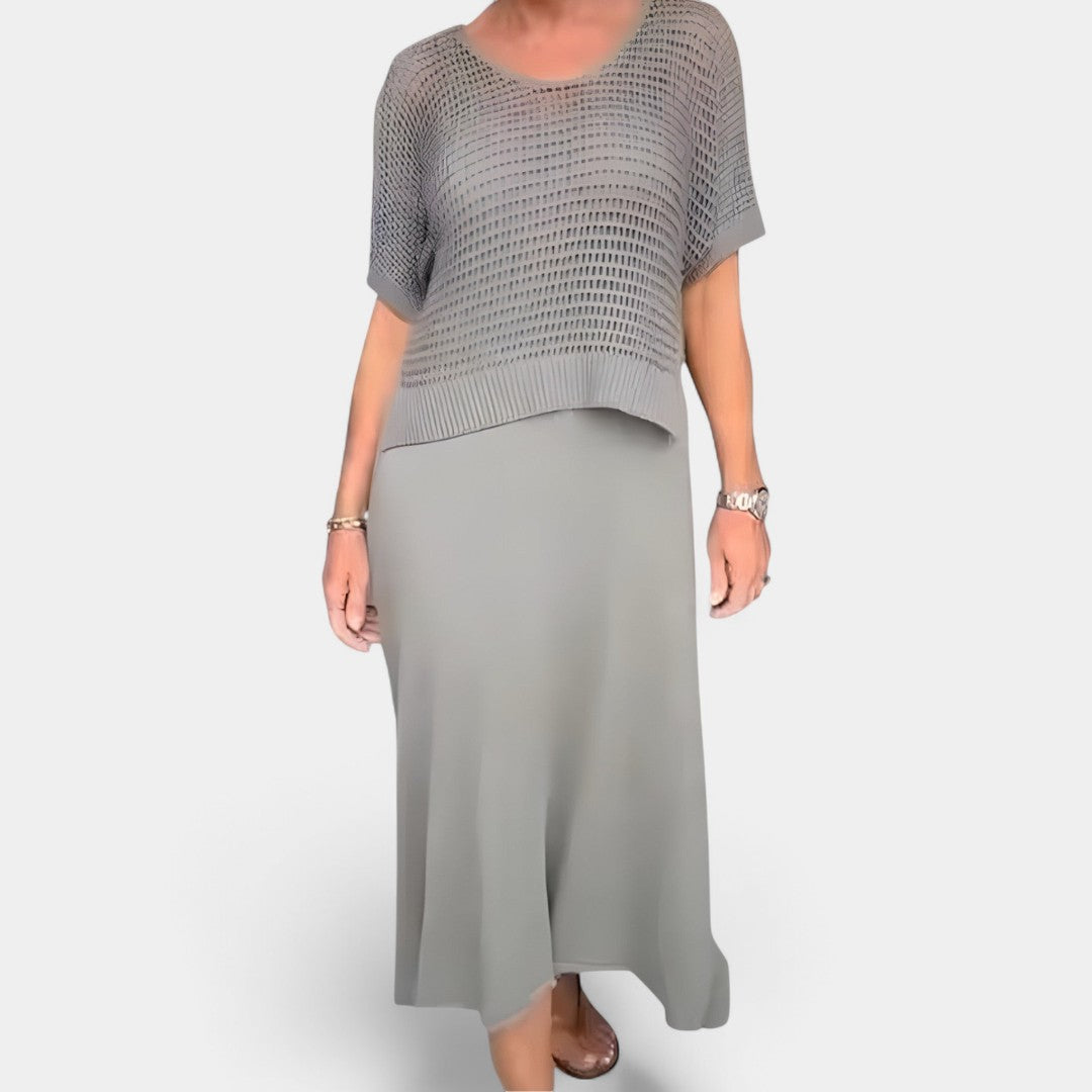 Alice Summer Dress With Knitted Bodice And Airy Skirt