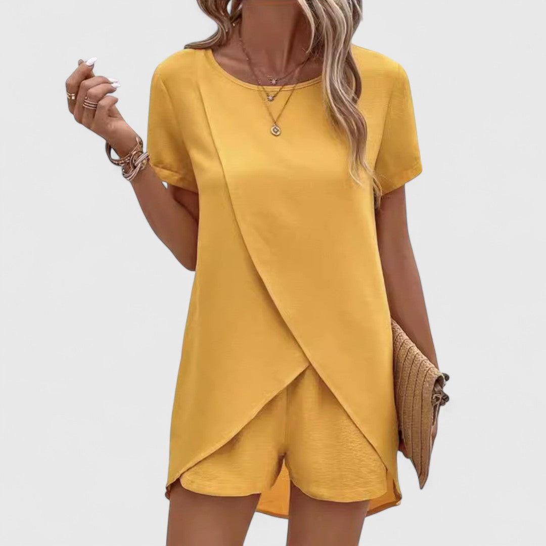 Dionysitsa Elegant Summer Coordinated Set for Cool Comfort