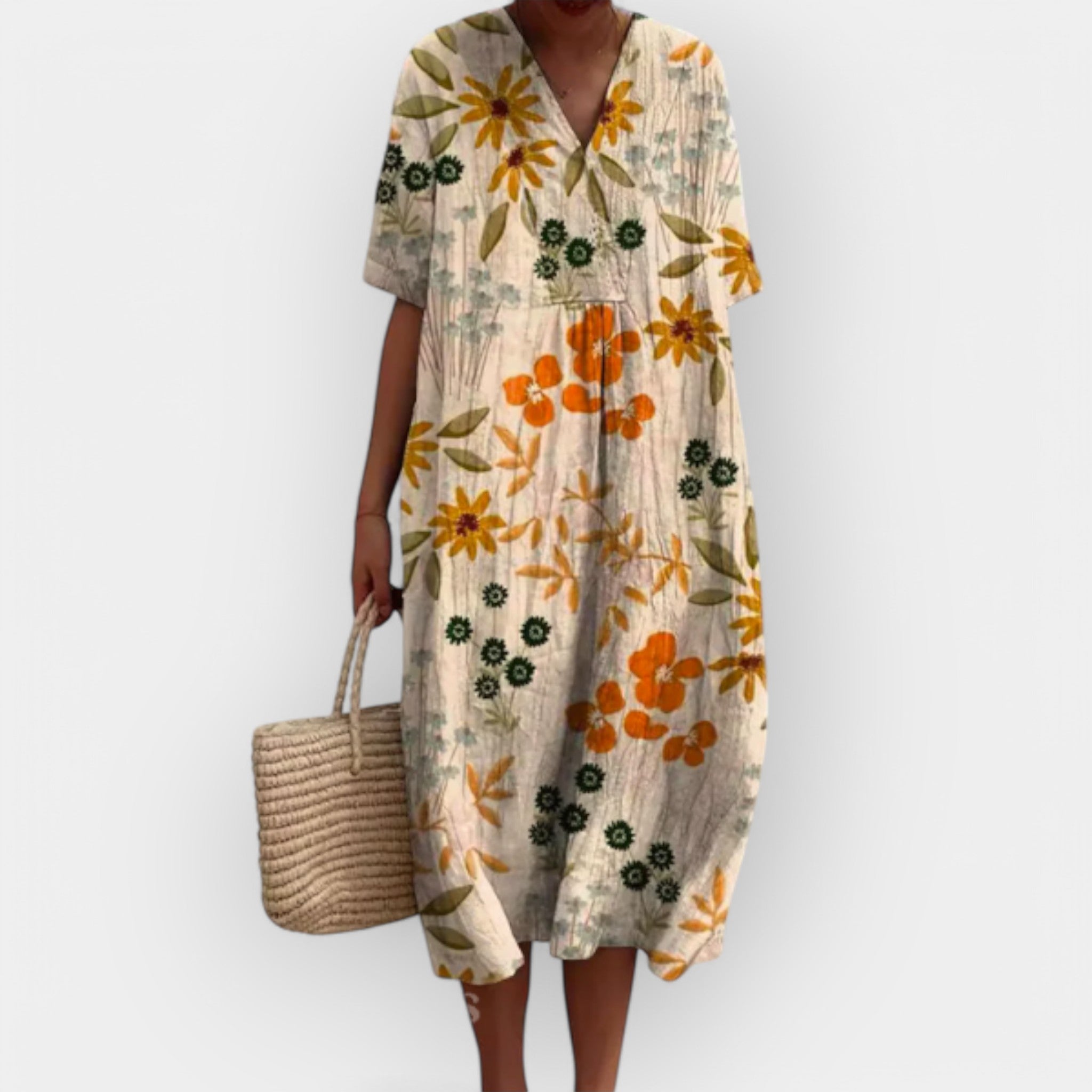 Floral Summer Dress for Warm Days Lightweight Breathable