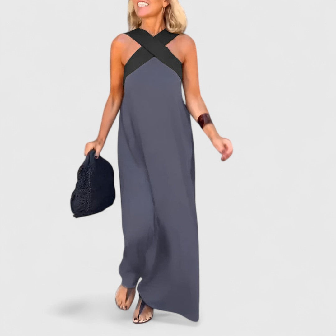 Domna Elegant Cross Over Dress That Flatters Silhouette