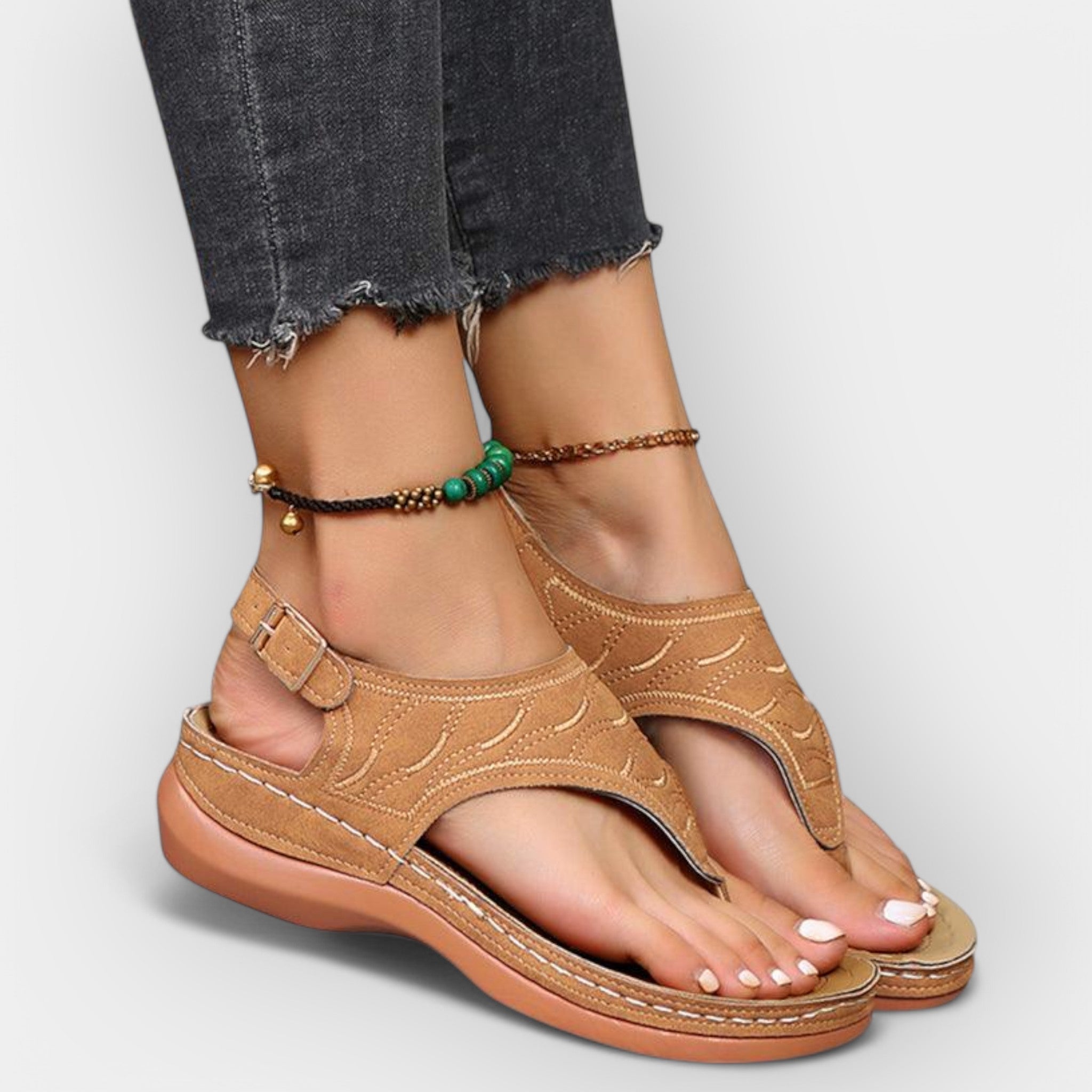 Orthopaedic Day Sandals With Ergonomic Sole For Daily Wear