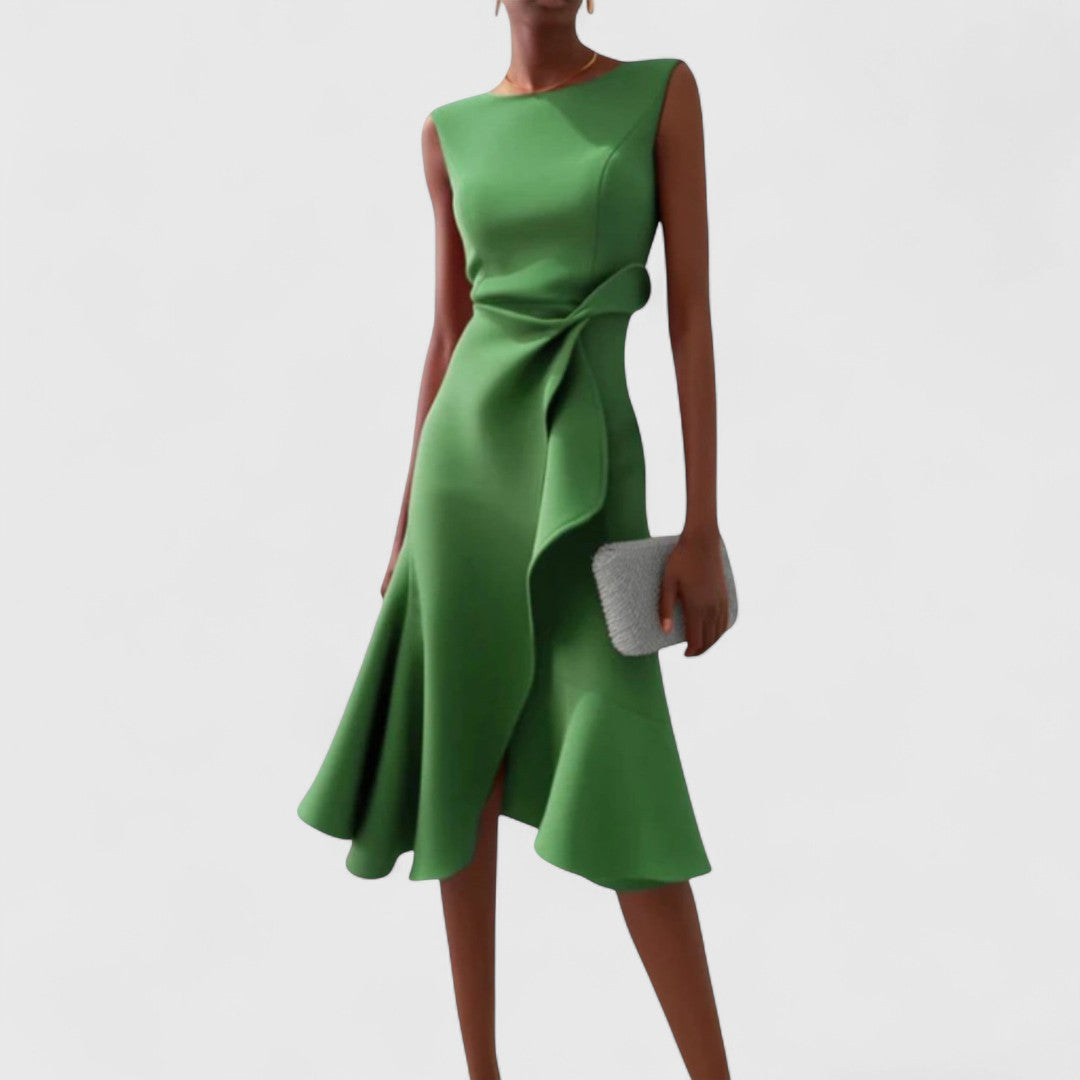 Orla - Asymmetric Mini Dress with Elegant Drape Detail