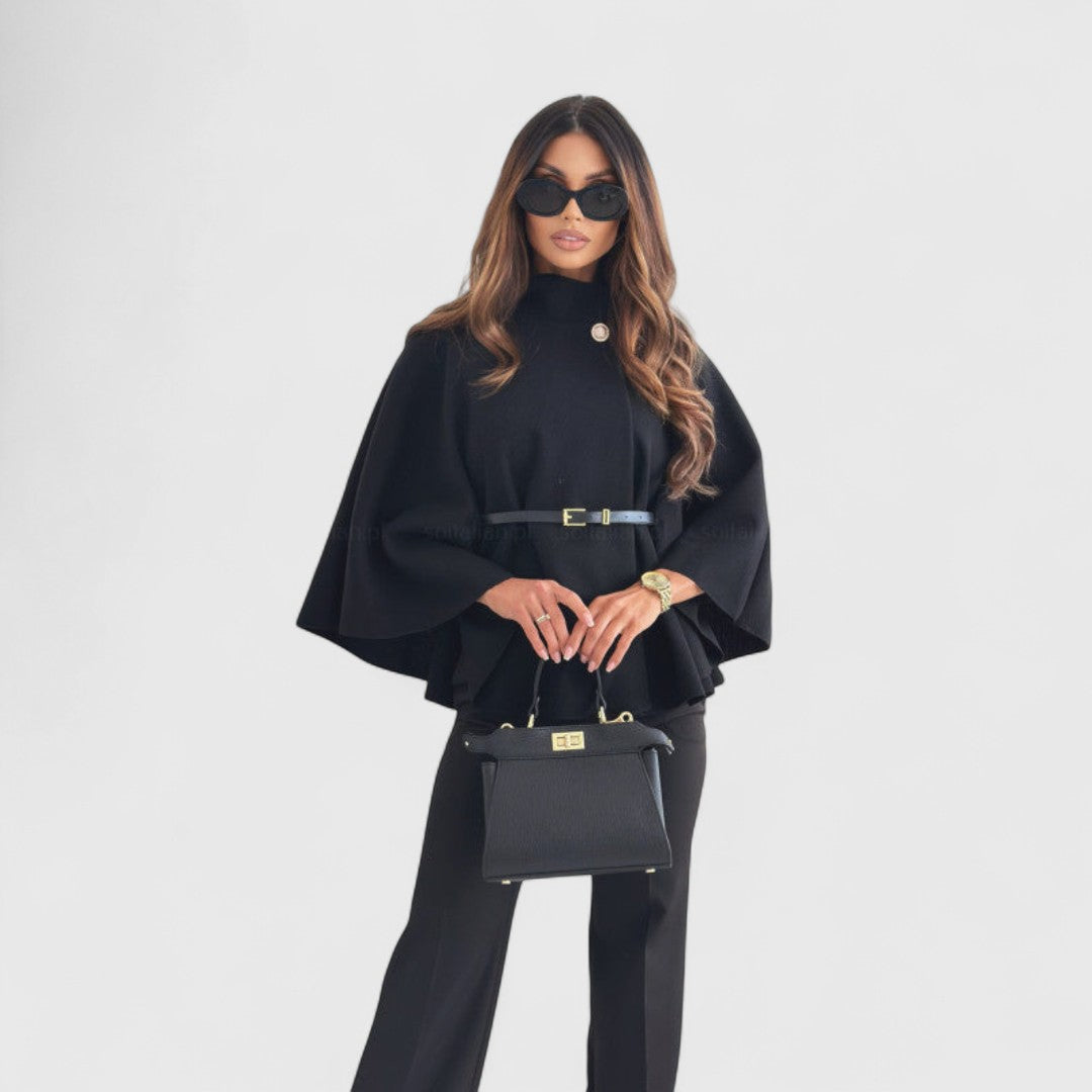Niamh - Chic butterfly-style jacket with belt, a statement piece perfect for autumn layering