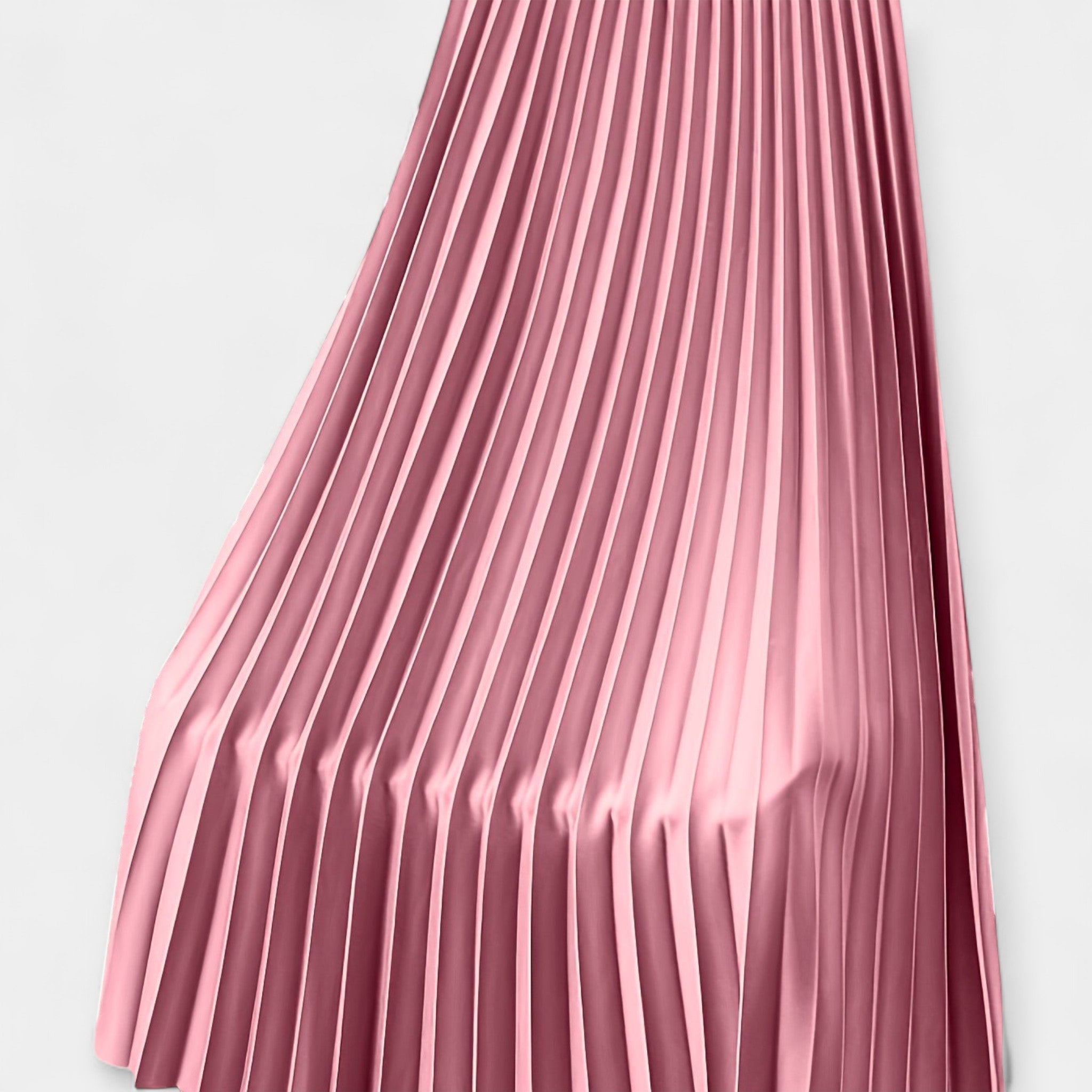 Long Pleated Skirt High Waist With Wide Silhouette Elegance