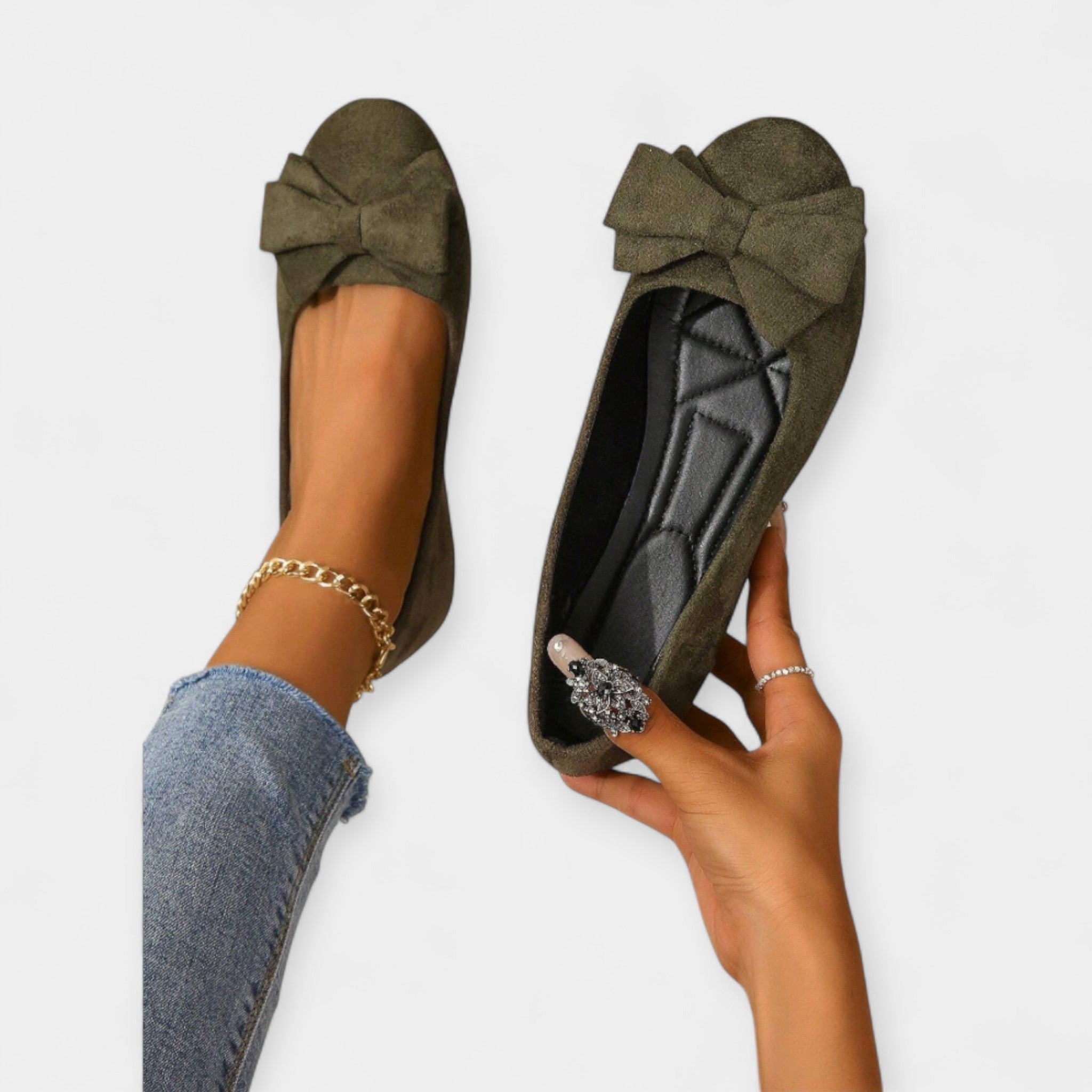 Slip On Bow Shoes For Women Comfort Everyday Wear Style