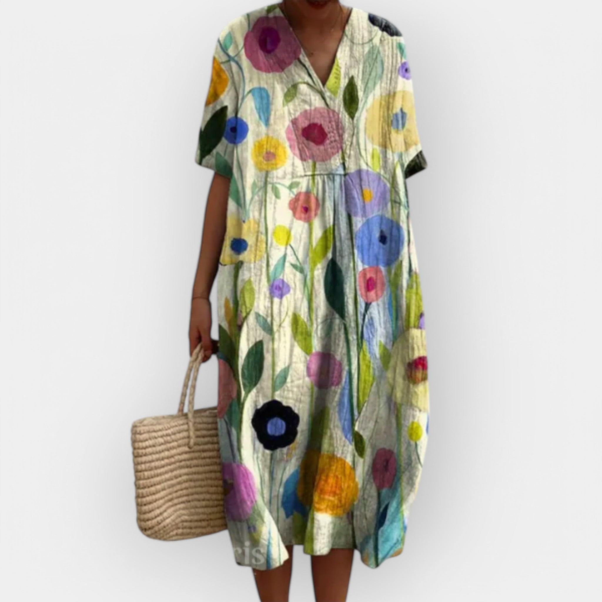 Floral Summer Dress for Warm Days Lightweight Breathable