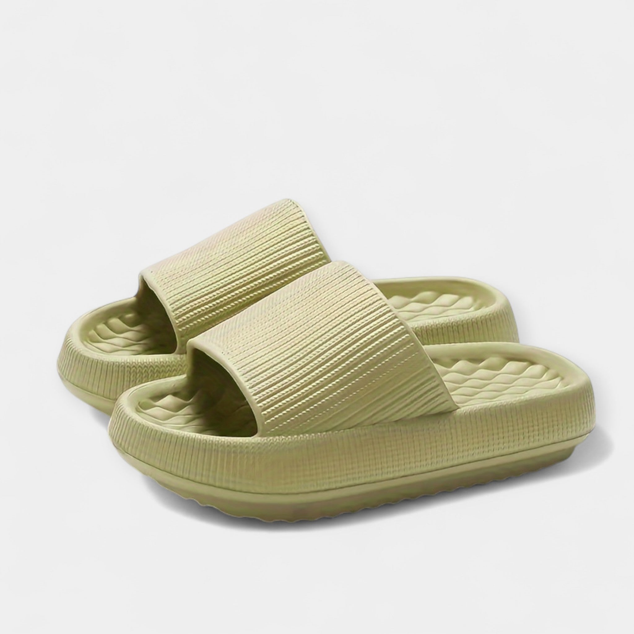 Summer Slip On Sandals With Thick Insole For Comfort