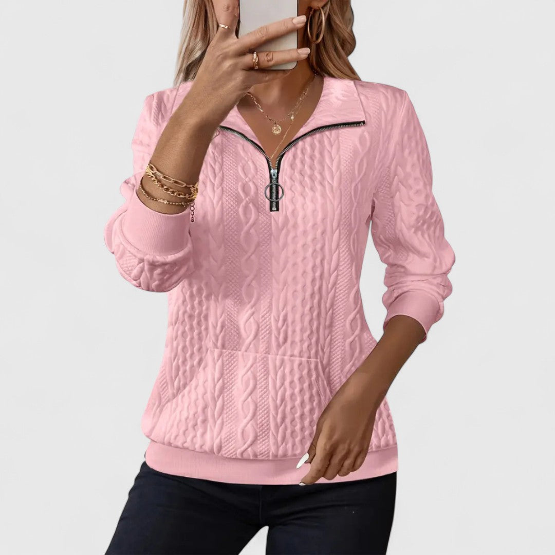 Penelope Long Sleeve Sweatshirt For Autumn Comfort Warm