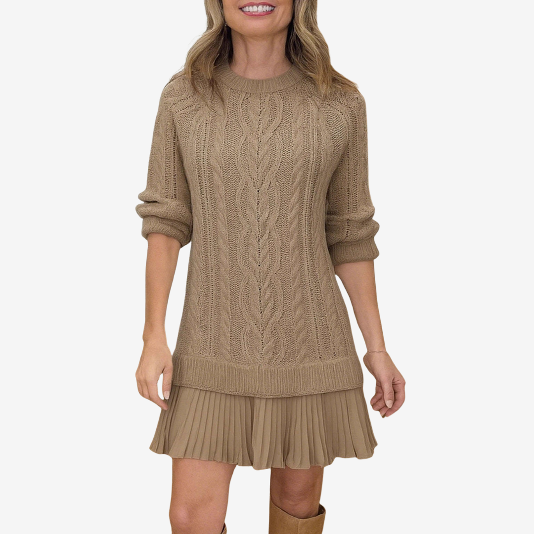 Bríd - Chic Knit Sweater Dress for Effortless Comfort