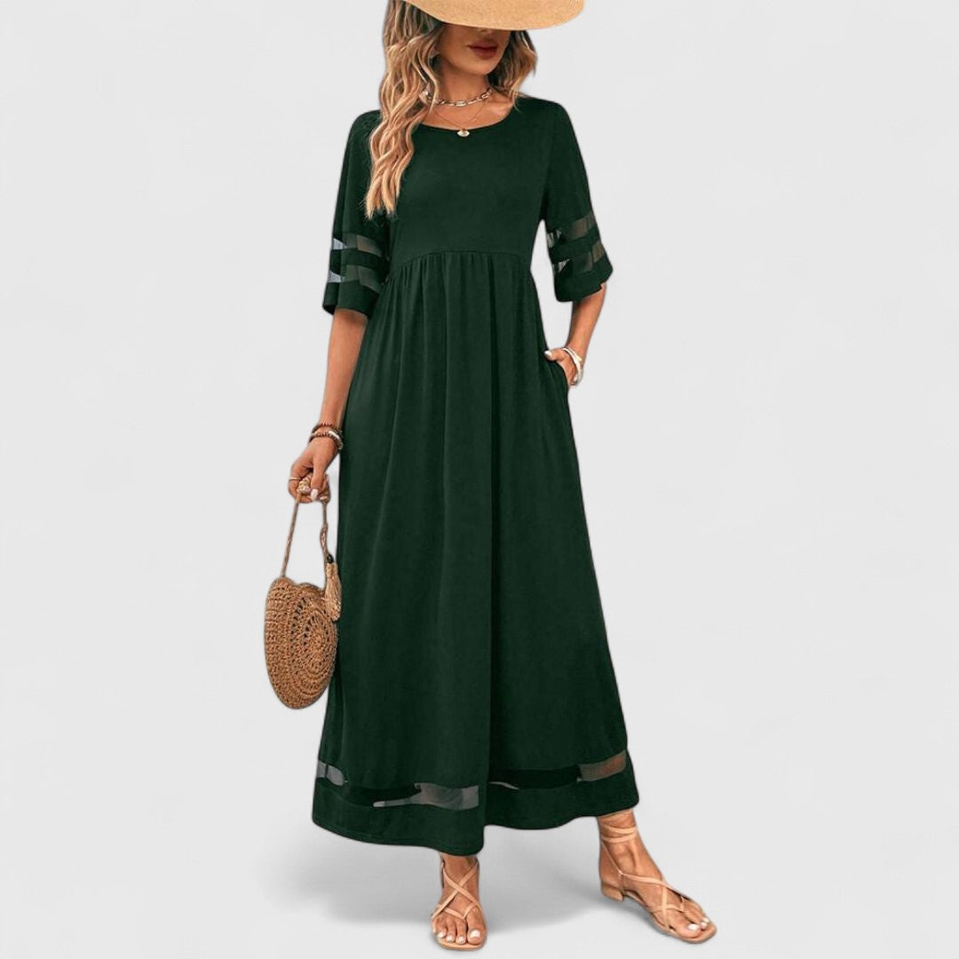 Shauna - Elegant Dress With Flattering Tummy Coverage