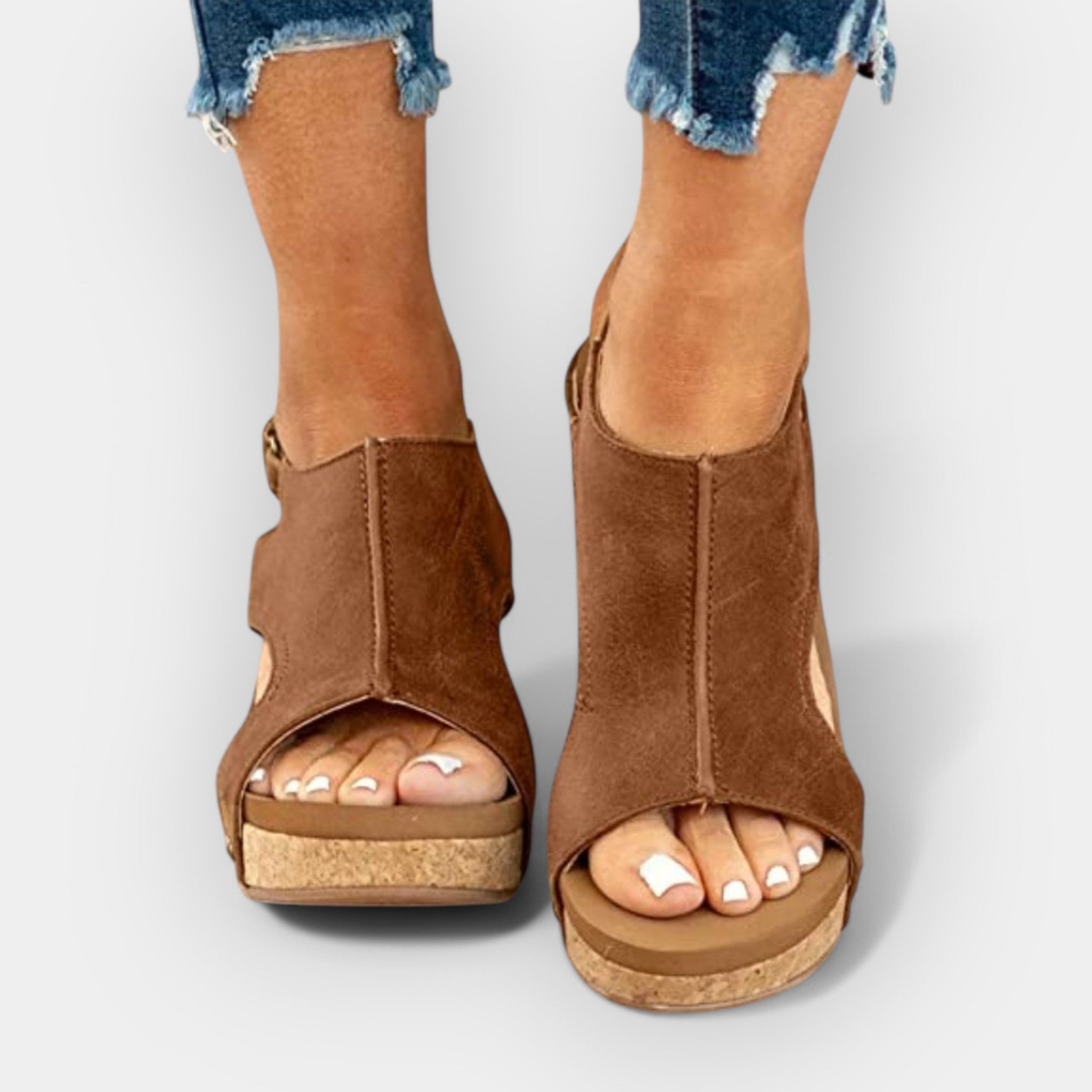 Platform Sandals With Orthopaedic Support Cushioned Sole