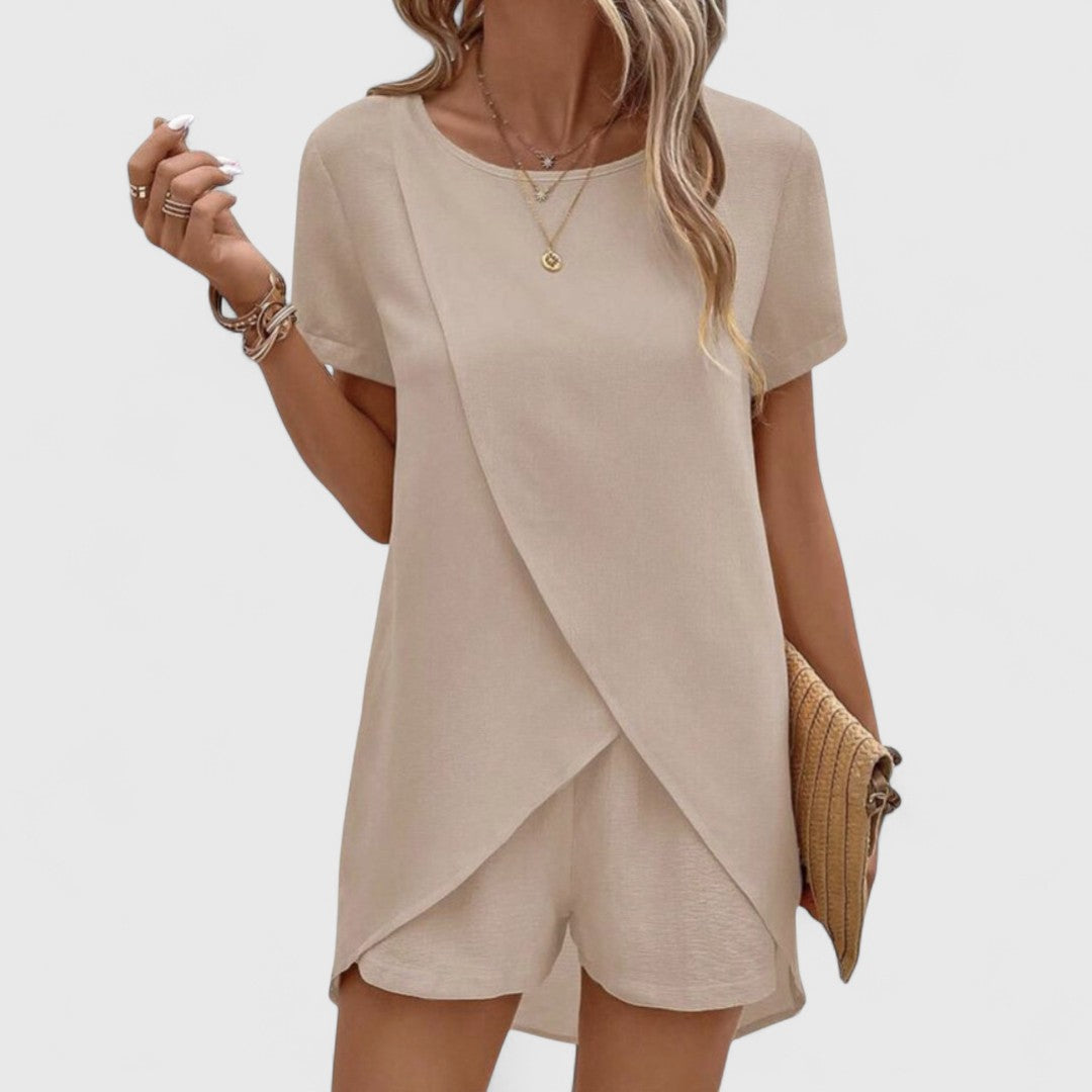 Dionysitsa Elegant Summer Coordinated Set for Cool Comfort