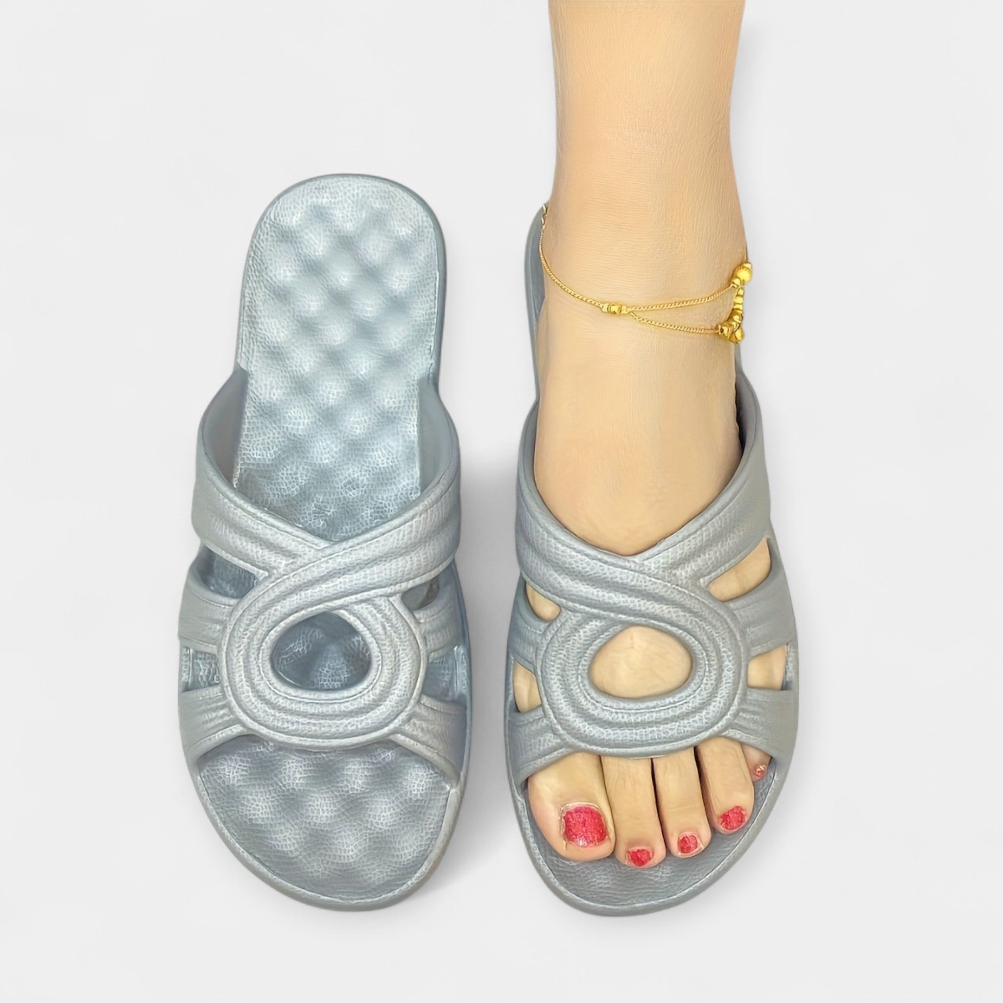 Summer Slip On Platform Sandals Open Toe Back Strap