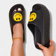 Black with yellow smiley