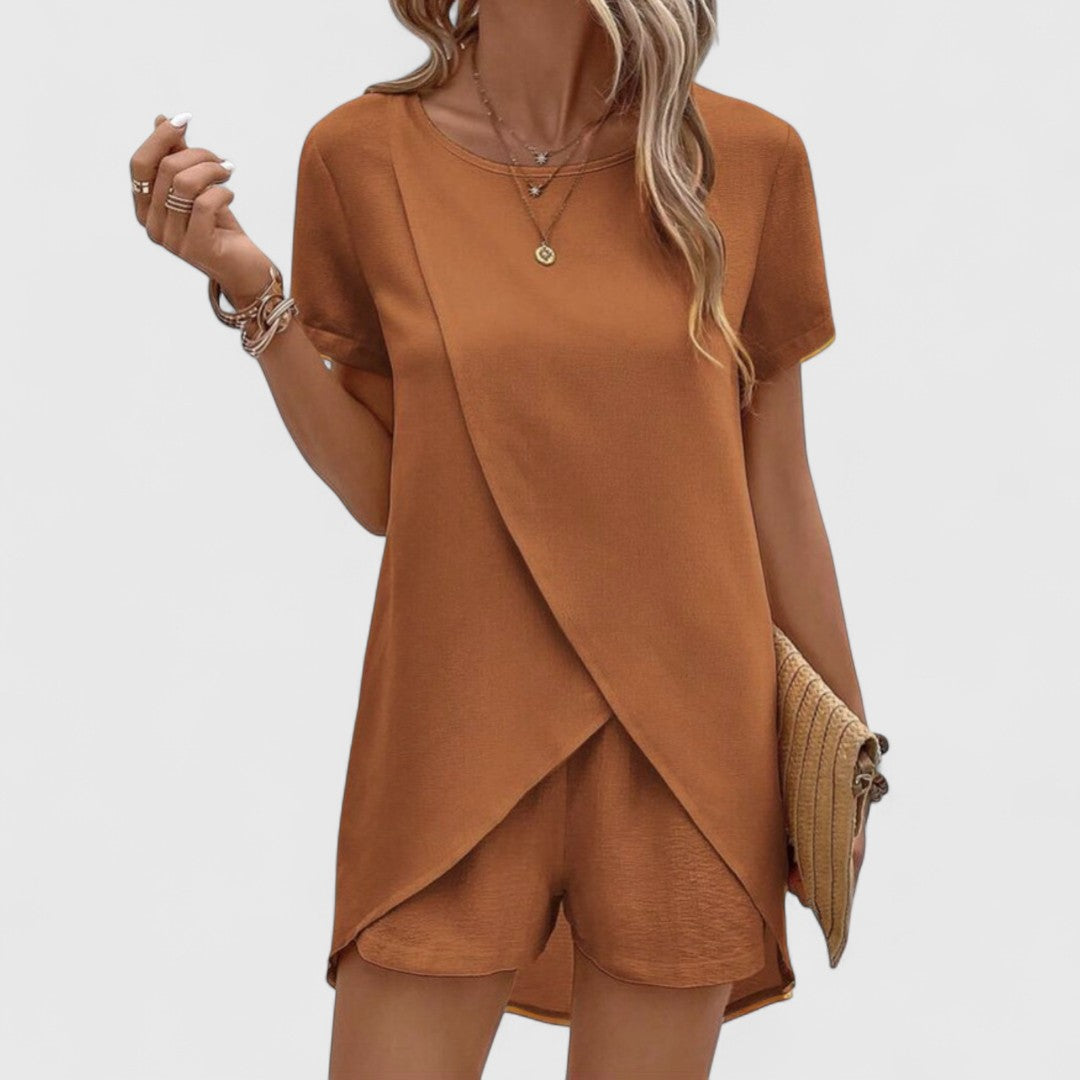 Dionysitsa Elegant Summer Coordinated Set for Cool Comfort