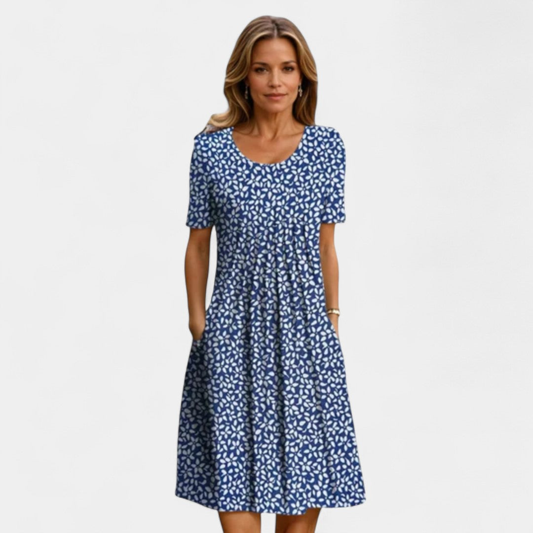 Emerald Dress With Flattering Belly Coverage All Day