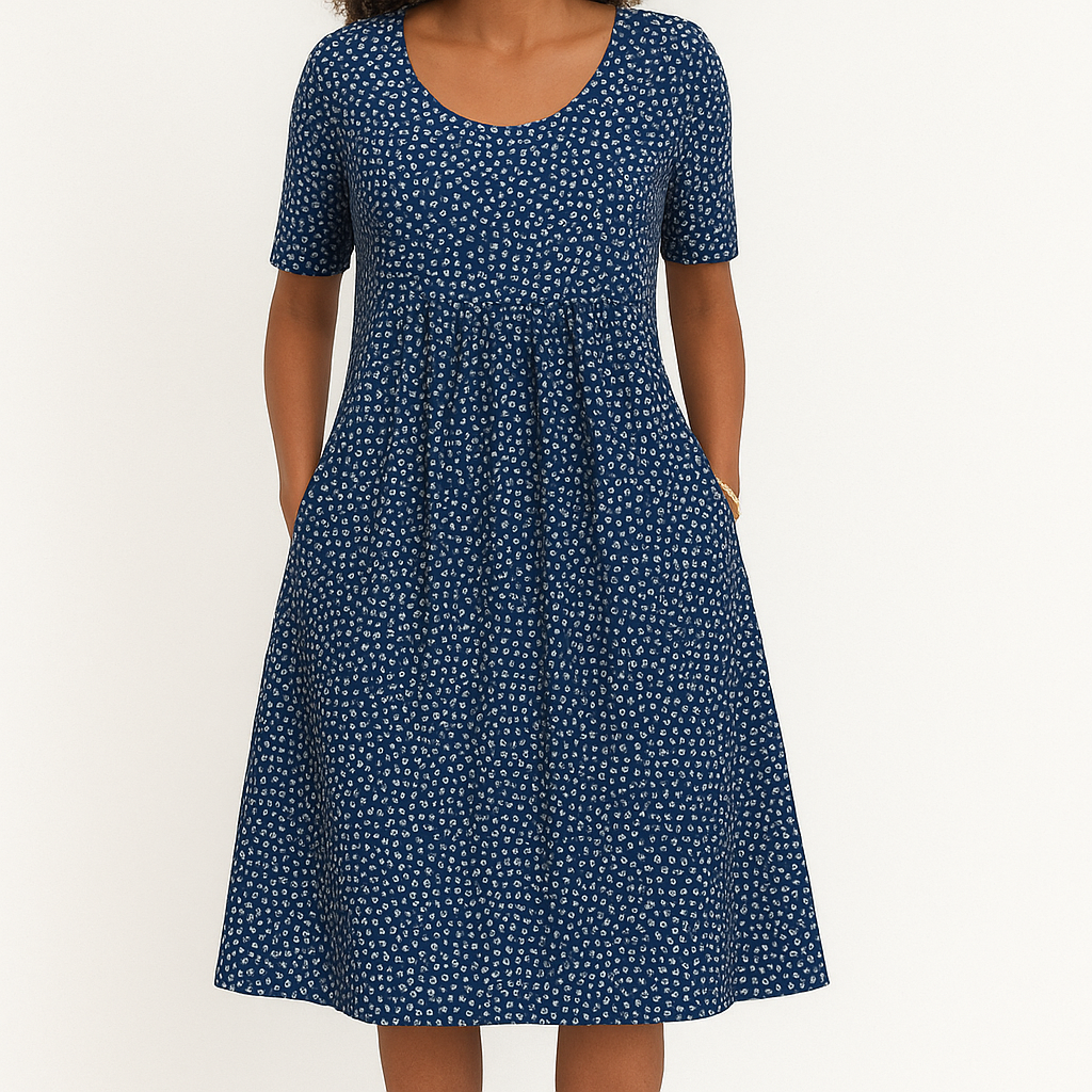 Airy Summer Dress With Flattering Silhouette And Breathable