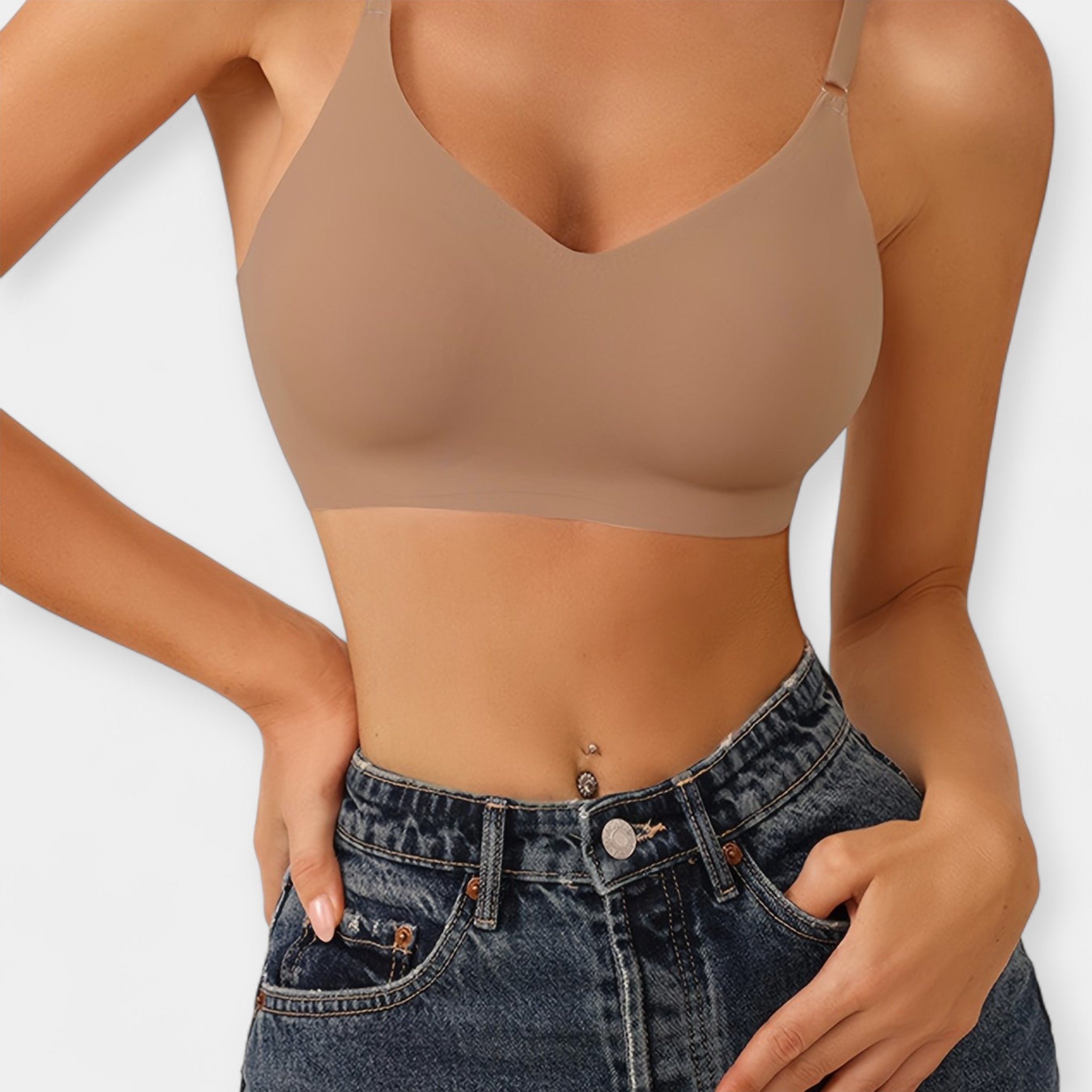 Wireless Seamless Push Up Bra With Removable Cups All Day