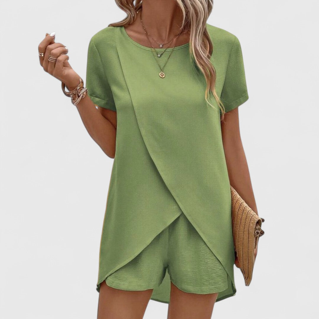 Dionysitsa Elegant Summer Coordinated Set for Cool Comfort