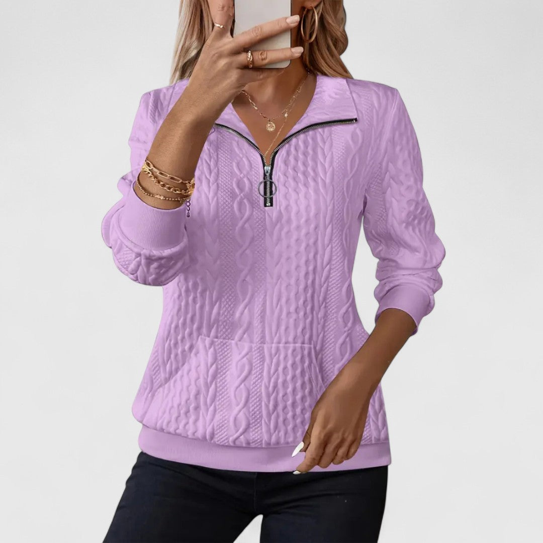 Penelope Long Sleeve Sweatshirt For Autumn Comfort Warm