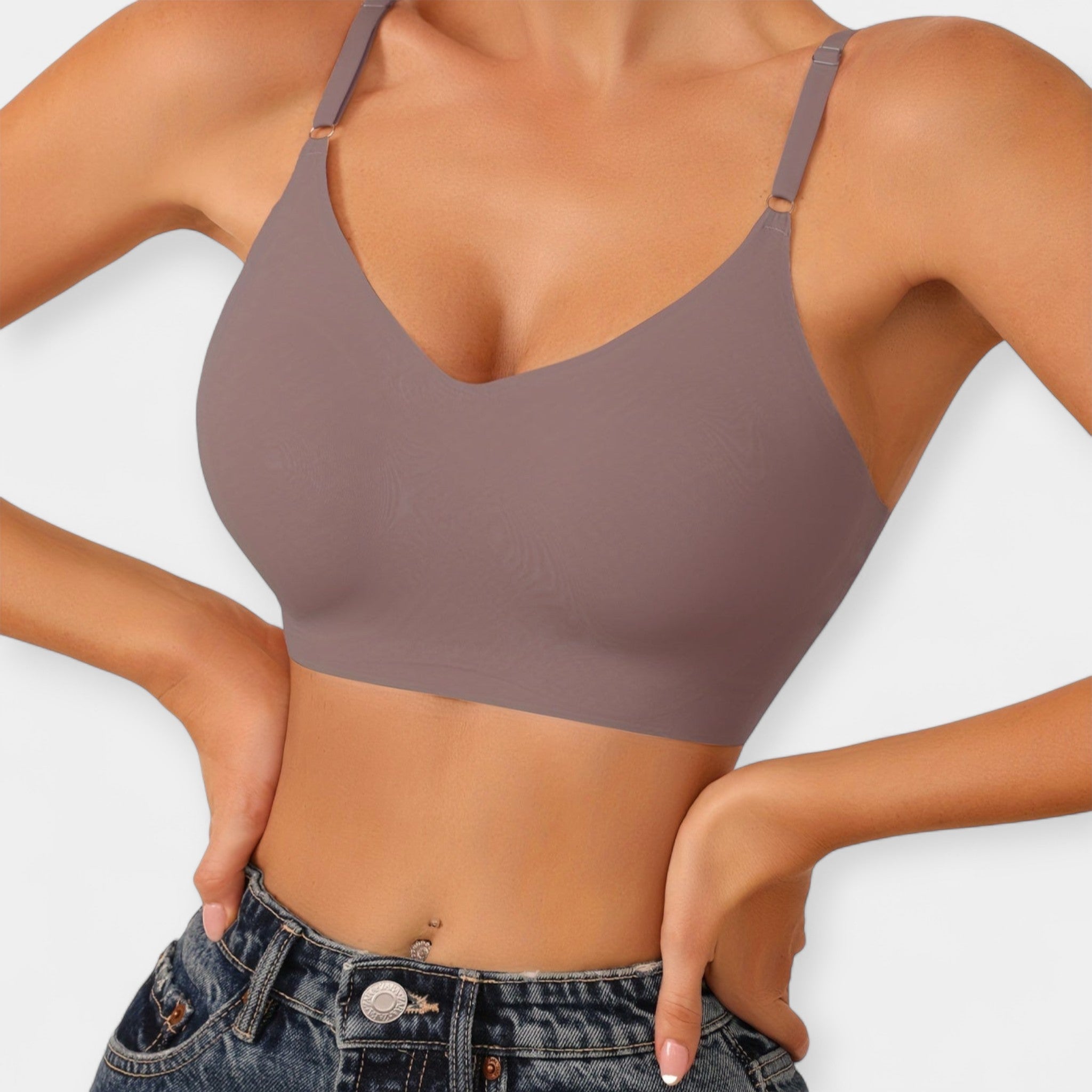 Wireless Seamless Push Up Bra With Removable Cups All Day