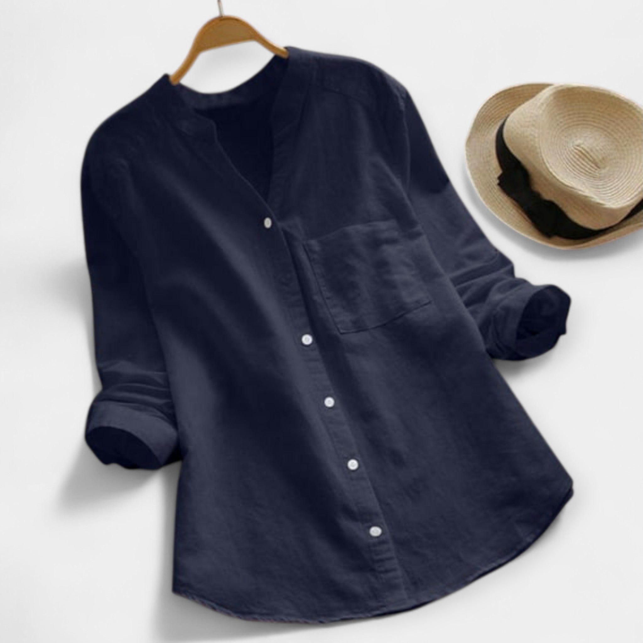 Relaxed Fit Linen Cotton Shirt For Everyday Casual Style