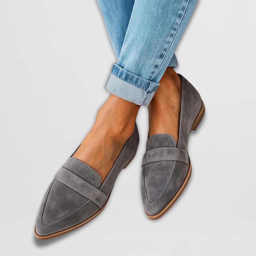 Nadia Suede Loafers Handcrafted Everyday Elegance Shoes