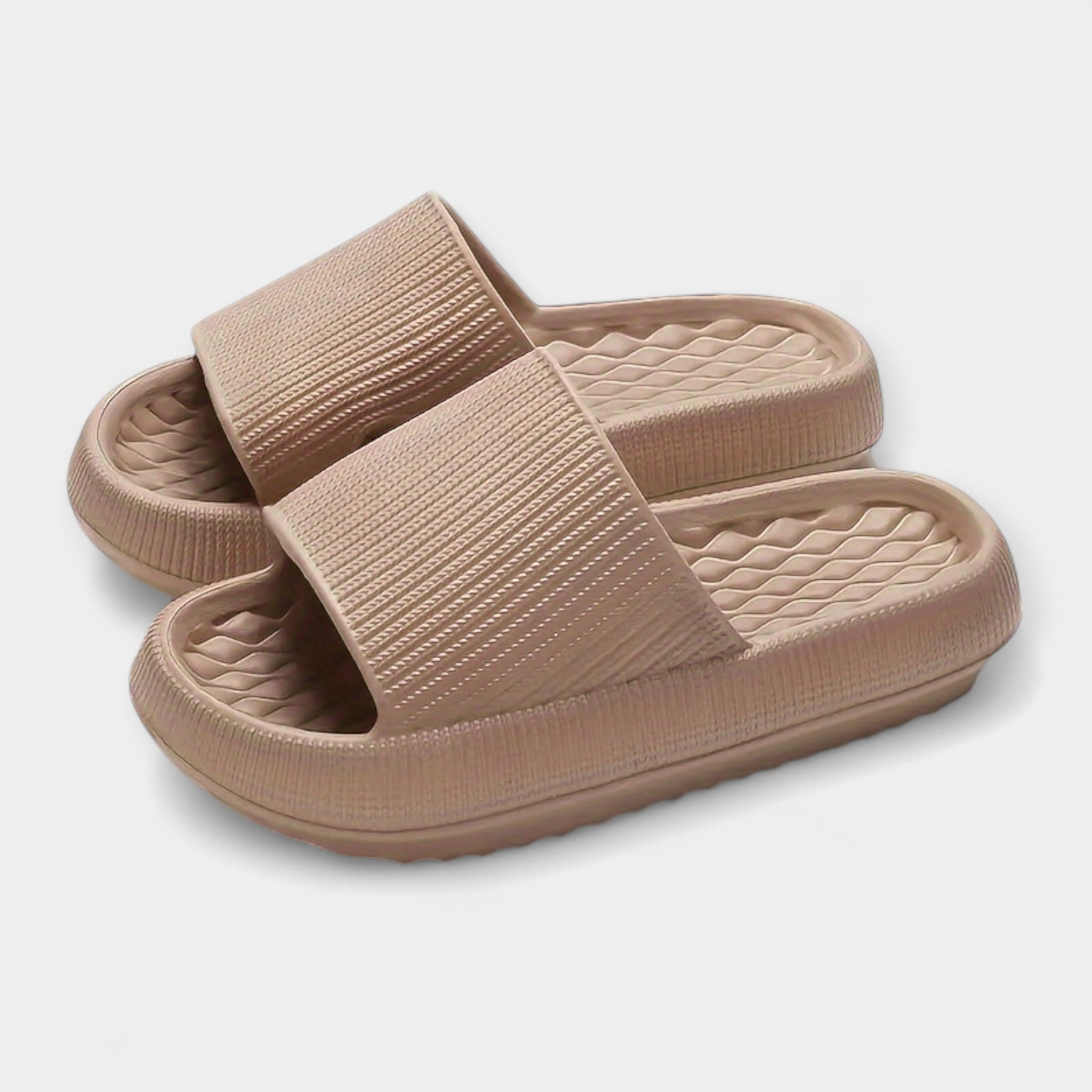 Summer Slip On Sandals With Thick Insole For Comfort