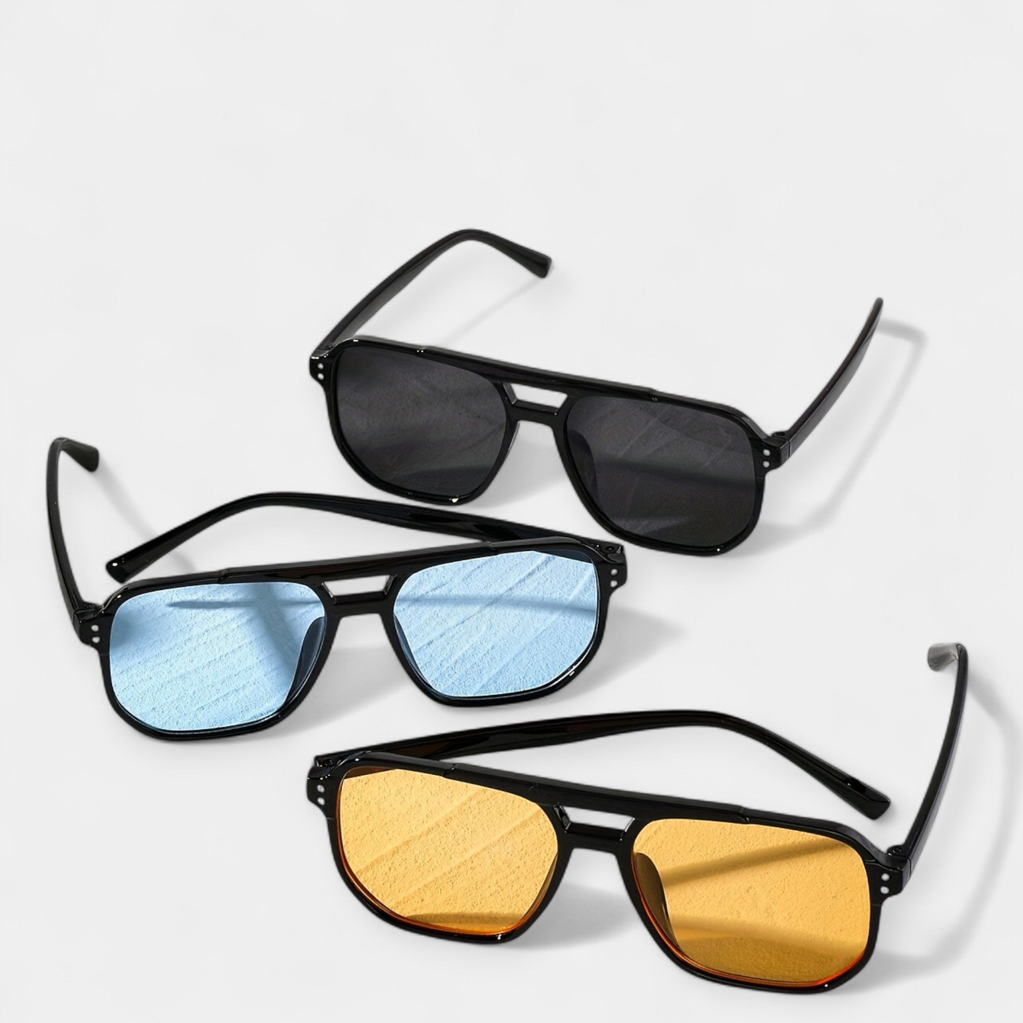Square Glasses Rivet Style Unisex Fashion Eyewear Range