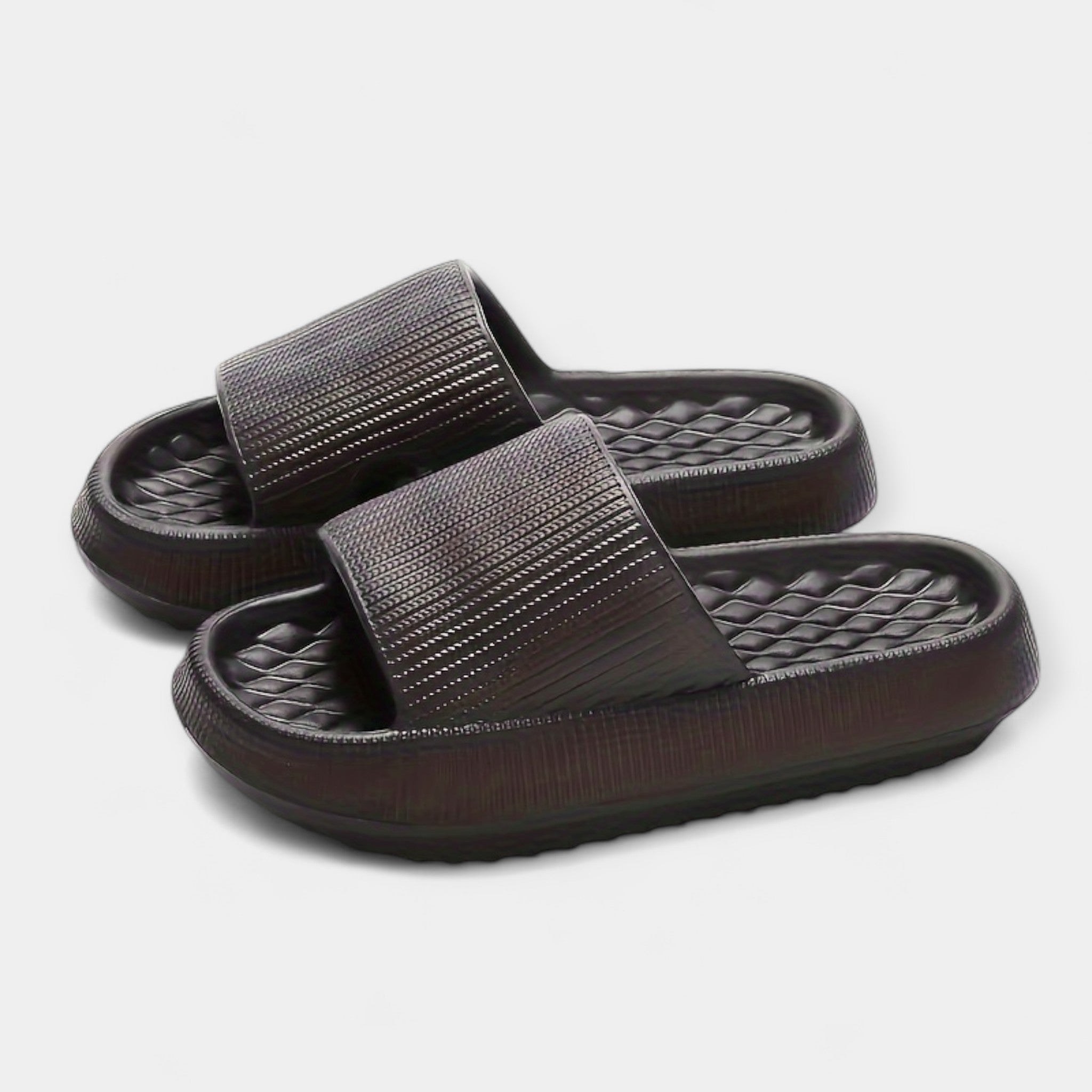 Summer Slip On Sandals With Thick Insole For Comfort