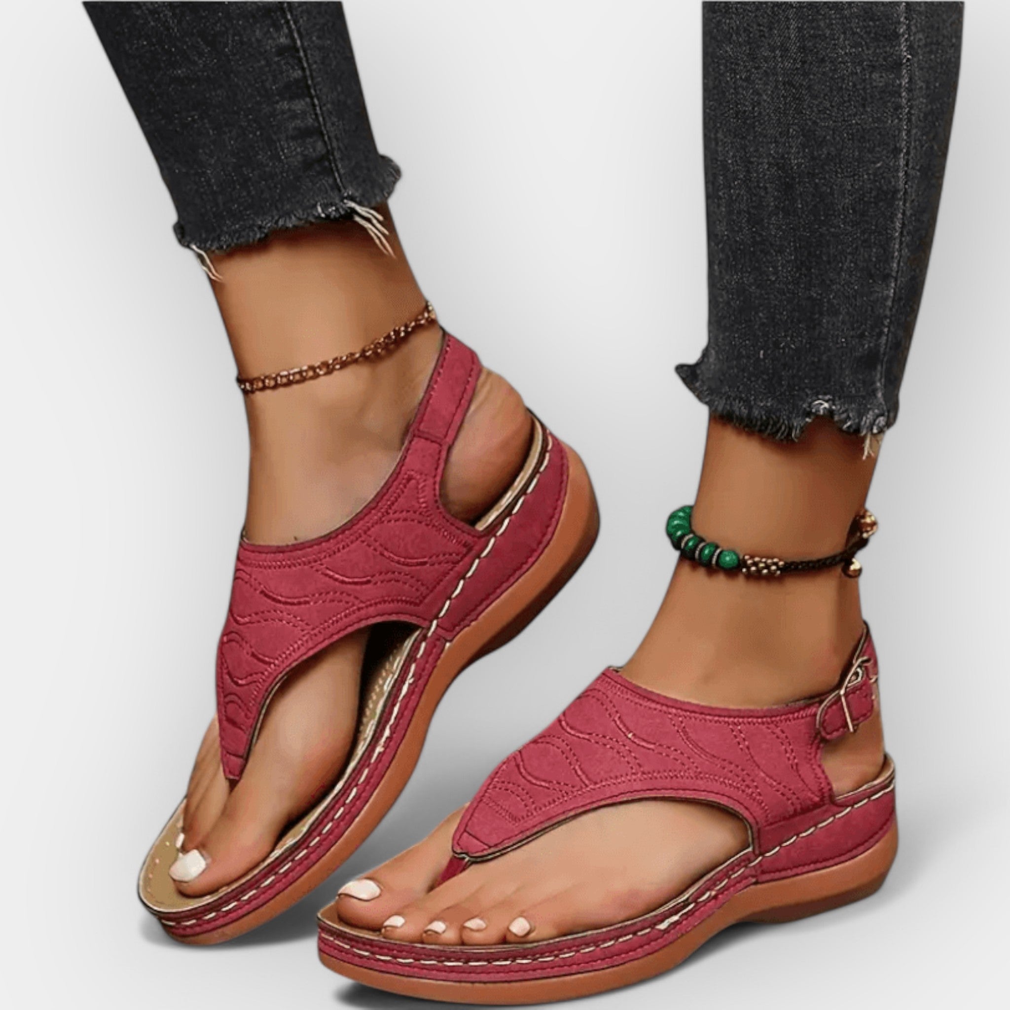 Orthopaedic Day Sandals With Ergonomic Sole For Daily Wear