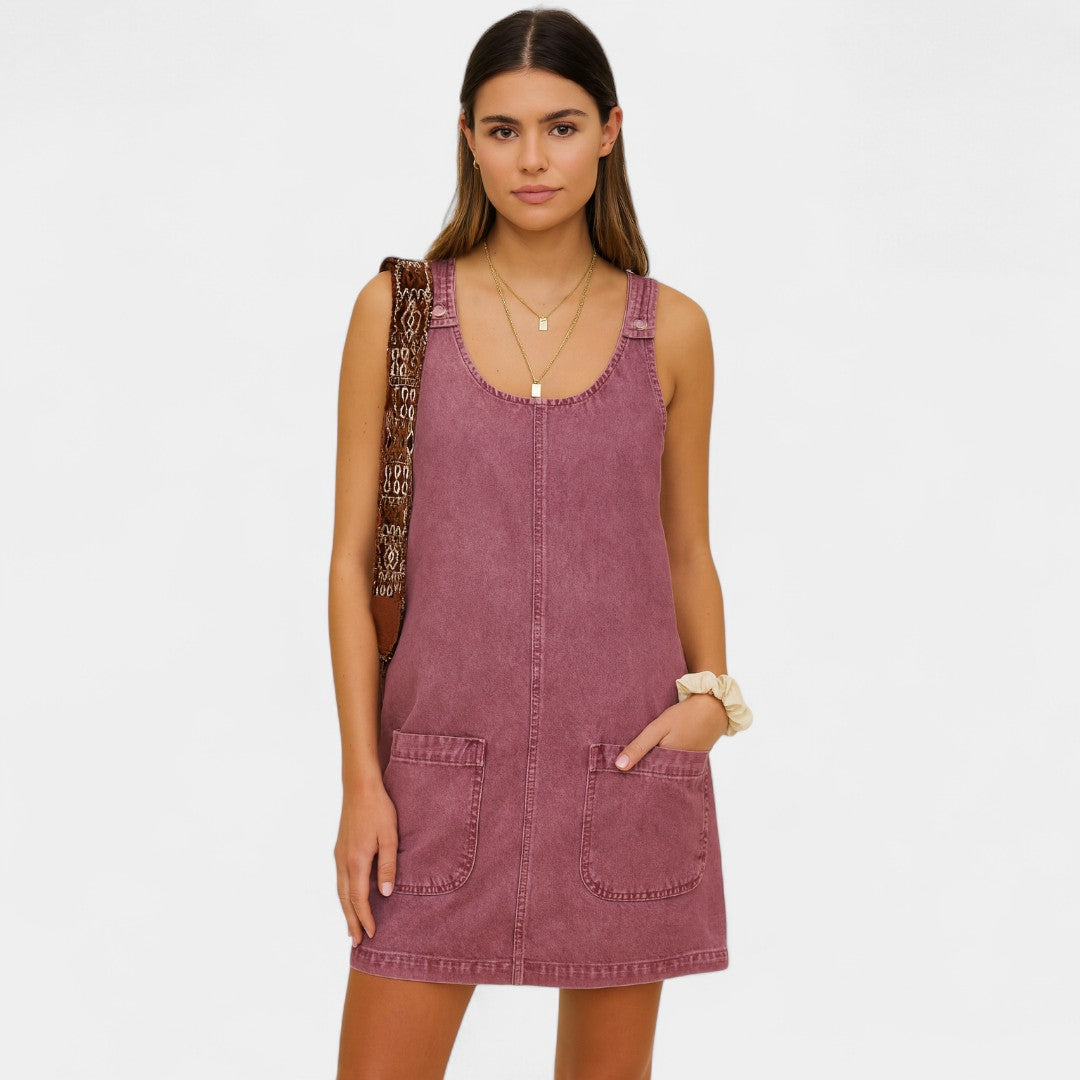 Argyro Lightweight Denim Summer Dress With Relaxed Fit