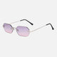 Pink-gray lenses / Silver frame