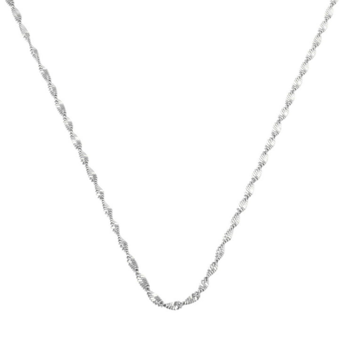 Twisted Double Necklace For Layering And Everyday Wear