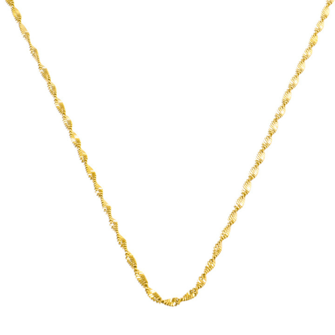 Twisted Double Necklace For Layering And Everyday Wear
